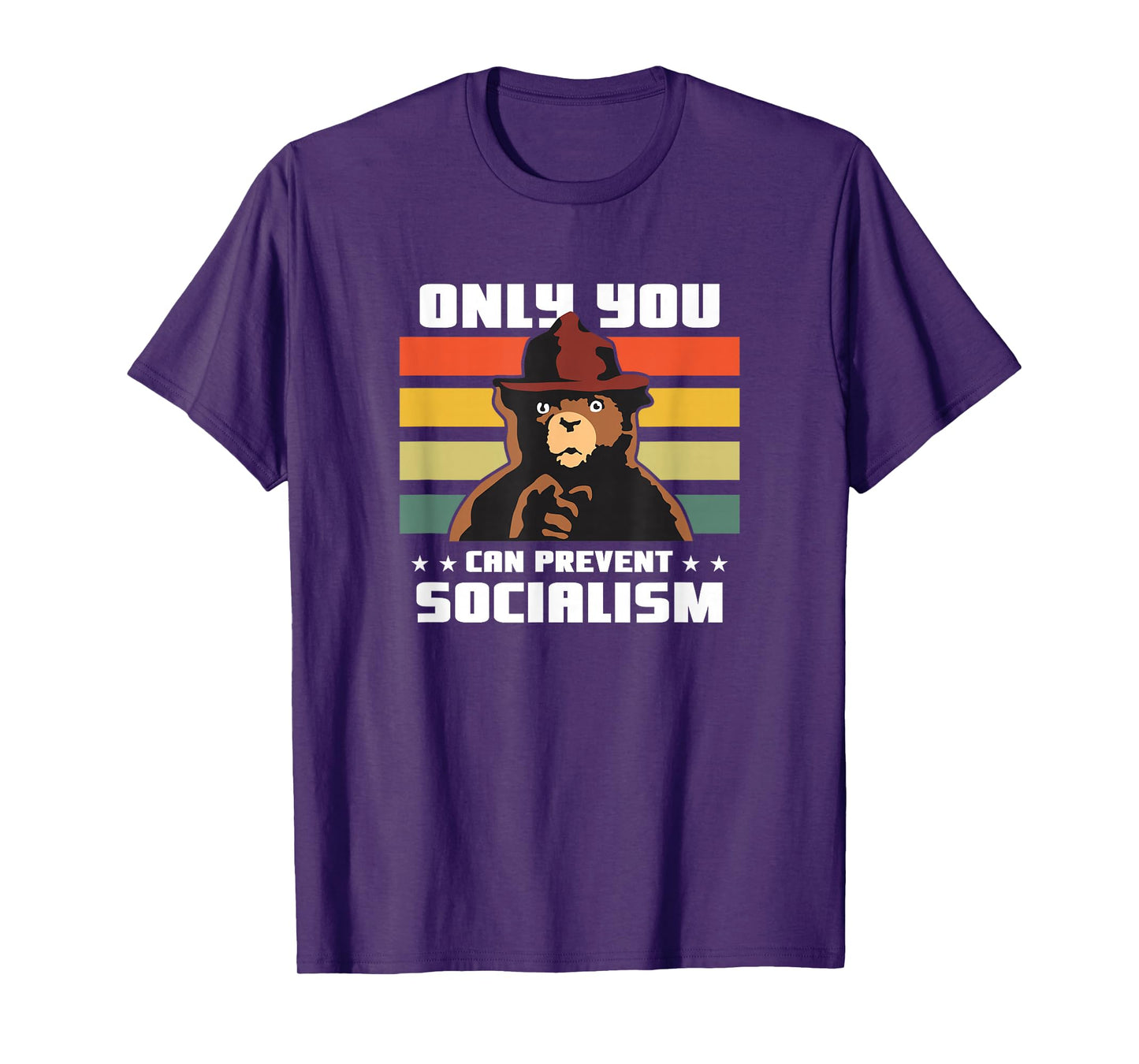 Only You Can Prevent Socialism Camping Vintage Gift T-Shirt