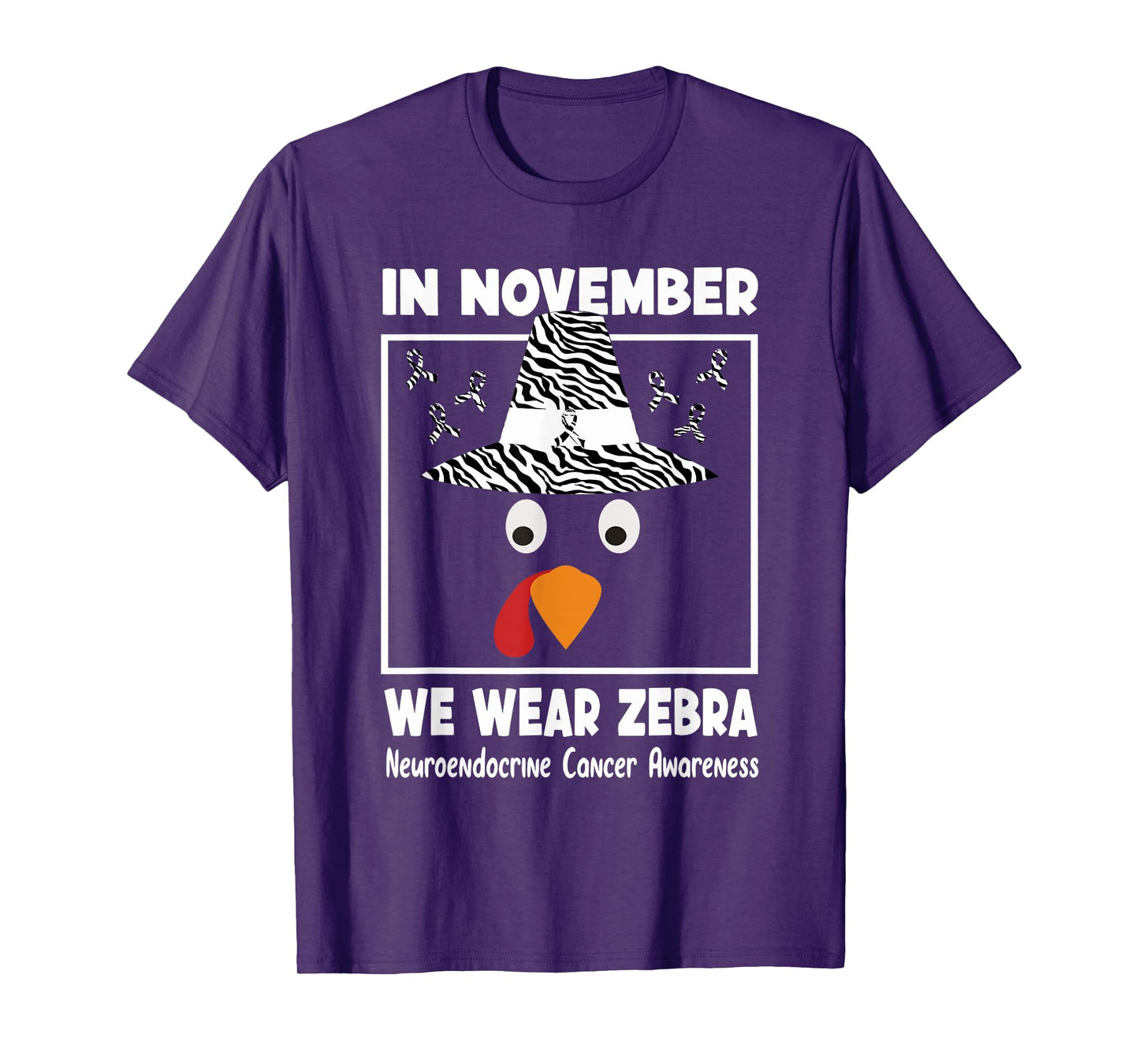 neuroendocrine cancer awareness in november we wear zebra T-Shirt