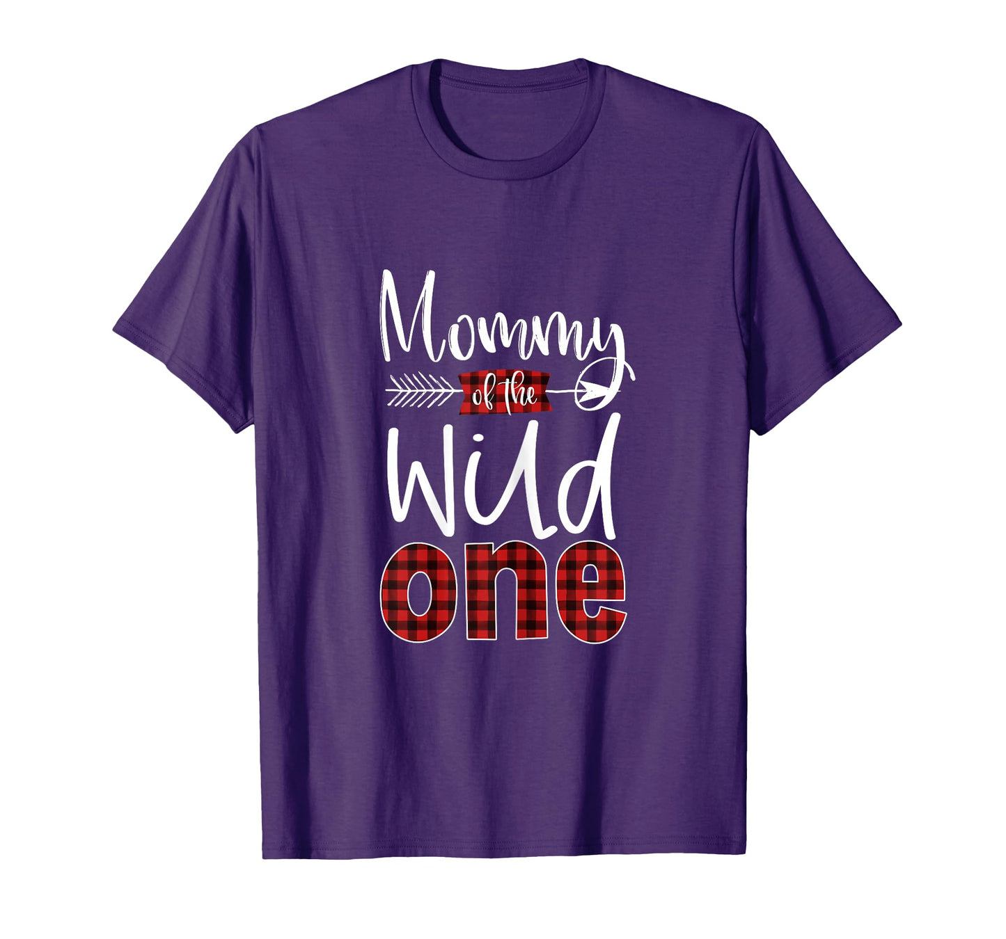 Mommy of the Wild One Buffalo Plaid Lumberjack 1st Birthday T-Shirt