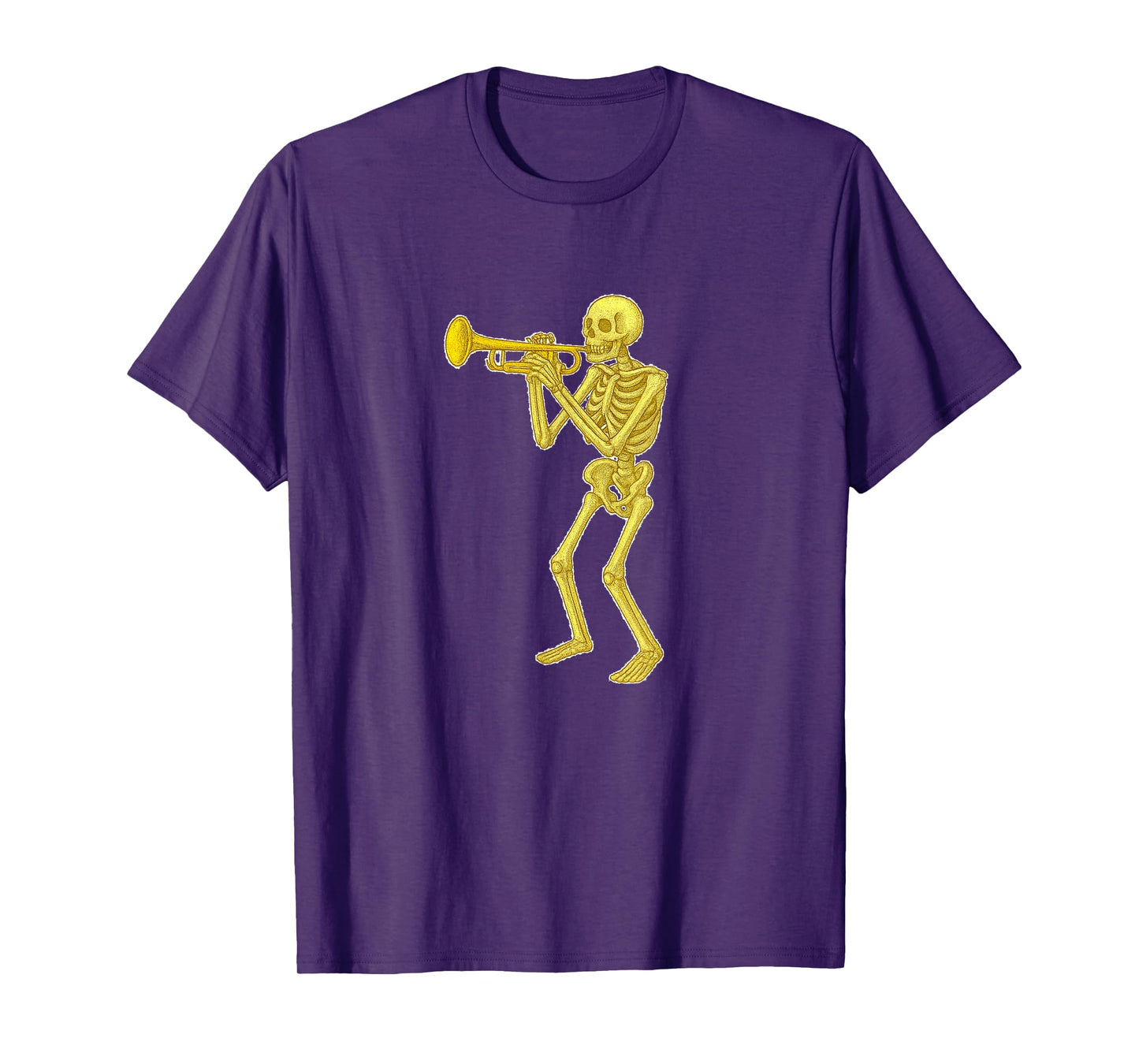 Skeleton Playing Trumpet - Marching Band Orchestra T-Shirt