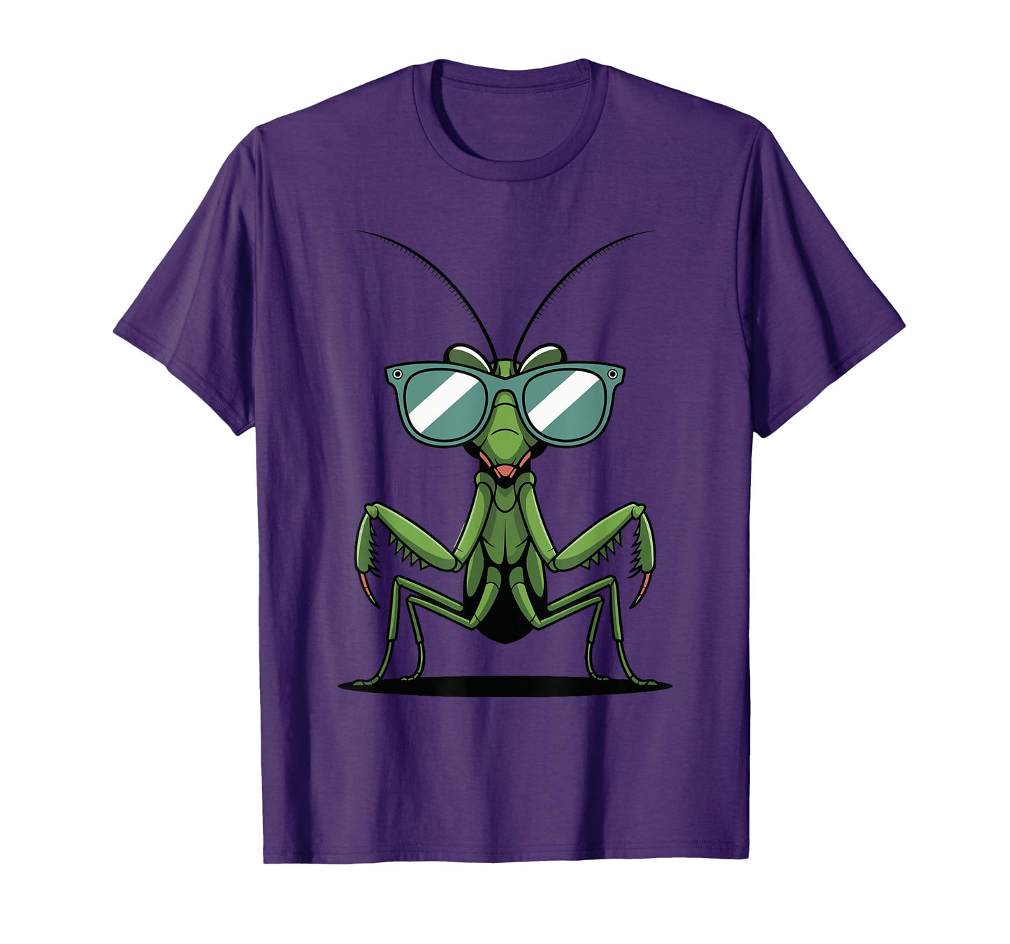 Cool Praying Mantis Bug Design With Sunglasses Funny Art T-Shirt