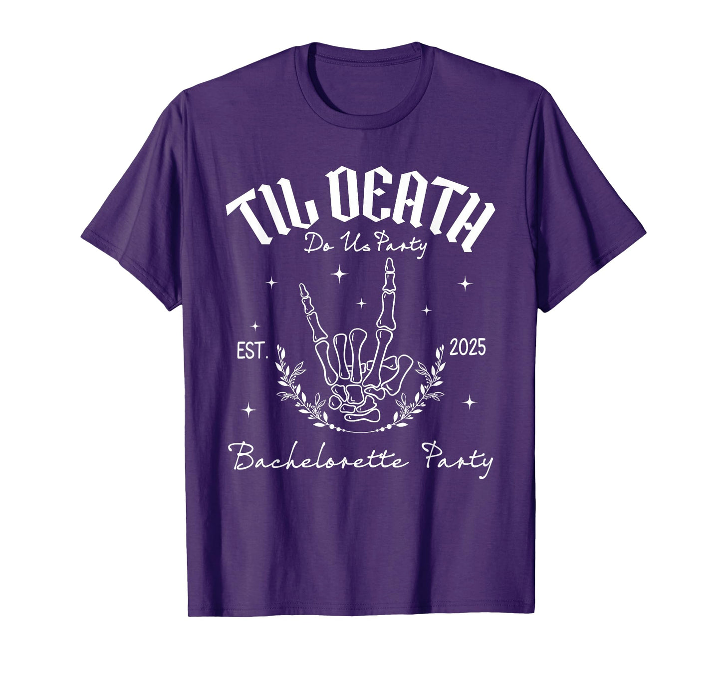 Til Death Do Us Party 2025 Skeleton Gothic Bach Crew T-Shirt