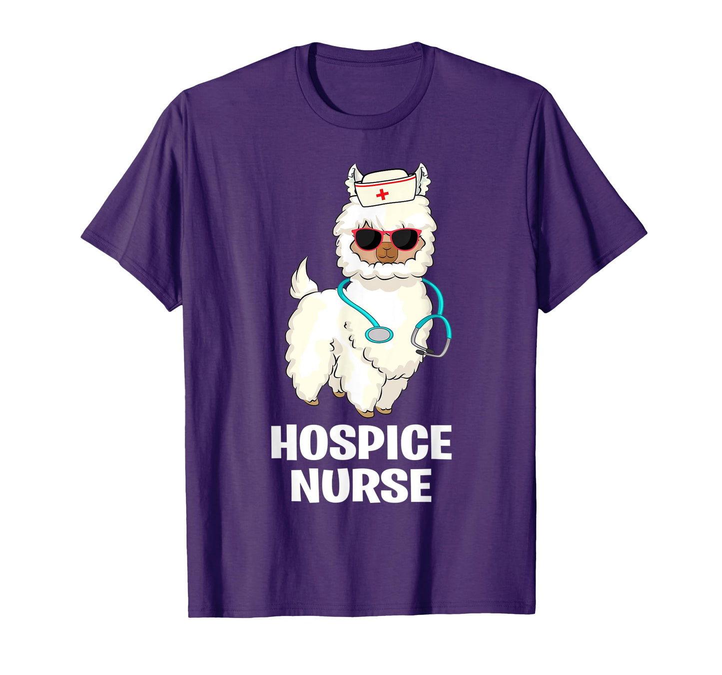 Funny Hospice Nurse Llama End of Life Palliative Nursing T-Shirt