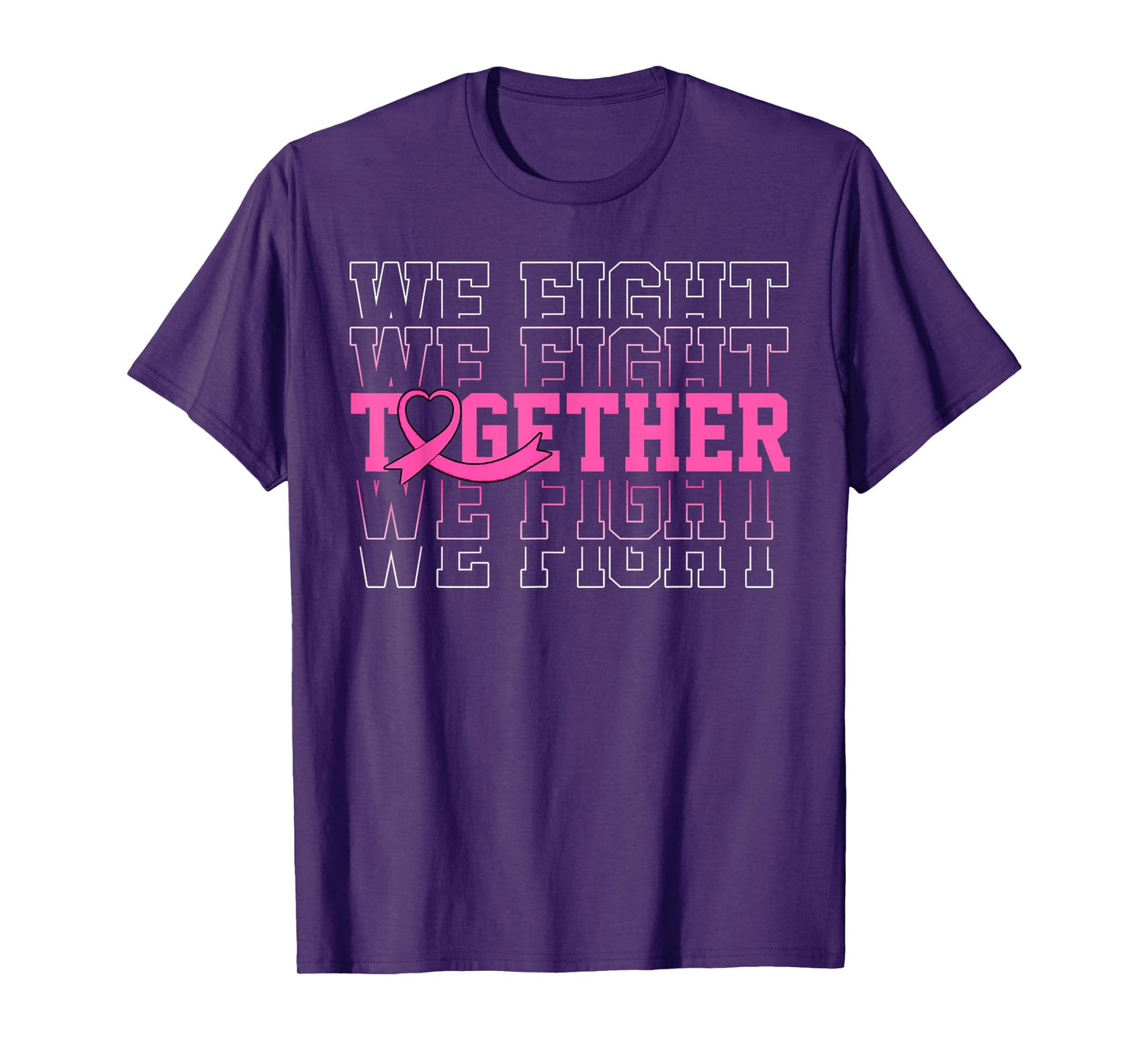 Vintage Retro Pink Ribbon Breast Cancer Awareness T-Shirt