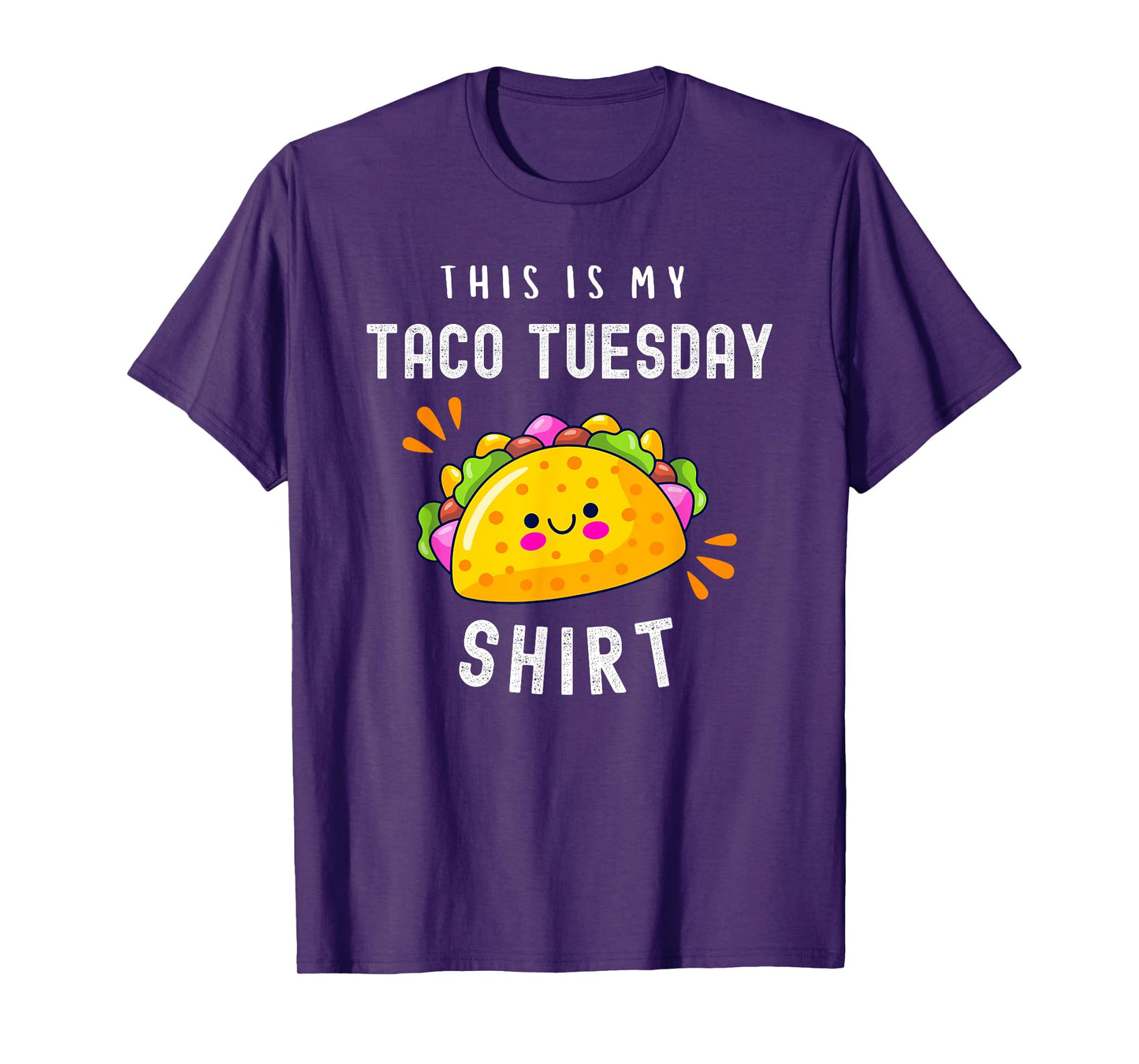 Funny Mexican Food Lover Cute Tacos This Is My Taco Tuesday T-Shirt