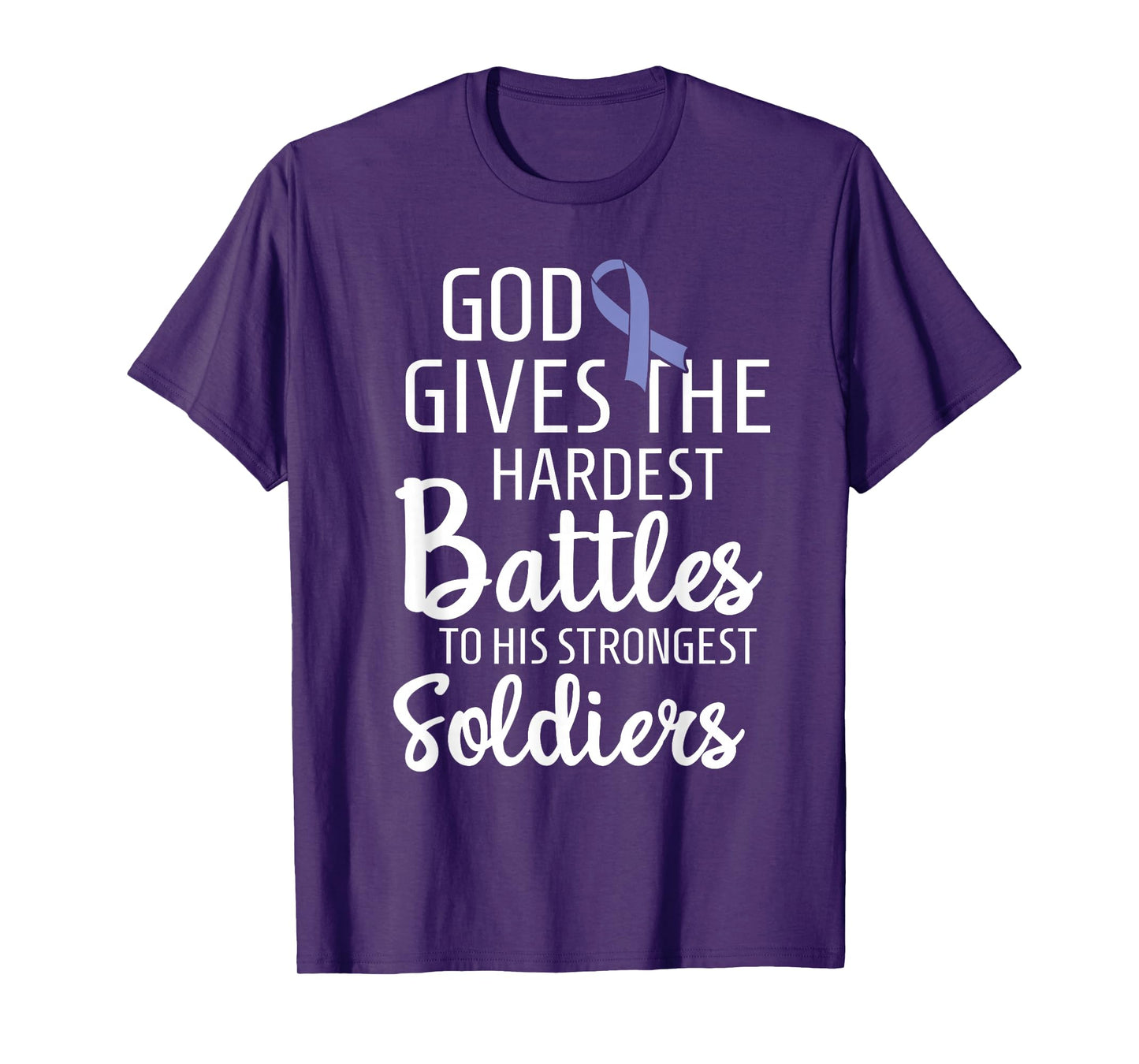 Stomach Cancer Fighter Survivor Periwinkle Ribbon Gift T-Shirt
