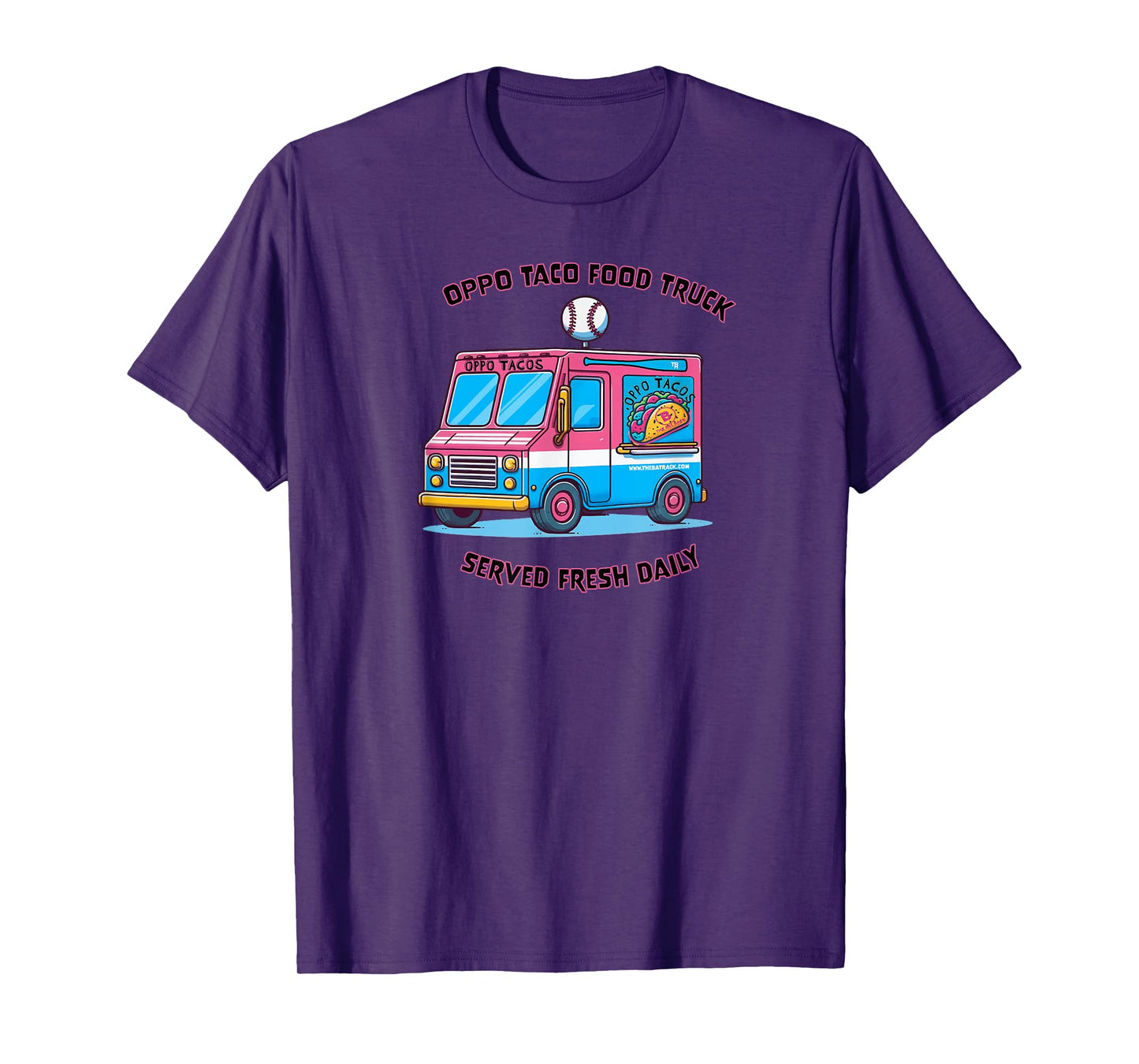 Baseball Oppo Taco Food Truck T-Shirt