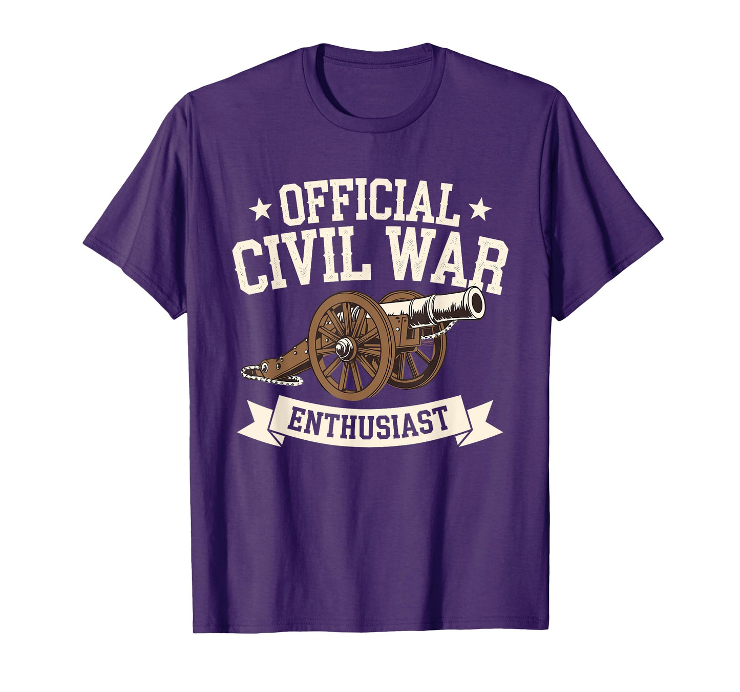 Official Civil War Enthusiast American Lover US Reenactor T-Shirt