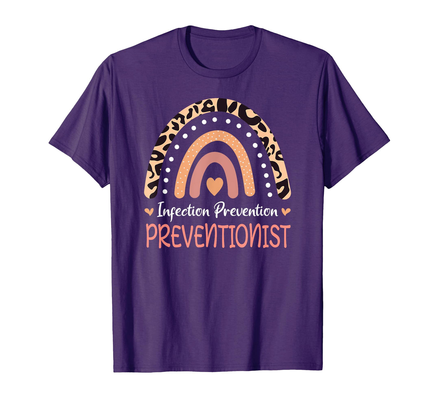 Infection preventionist leopard rainbow T-Shirt