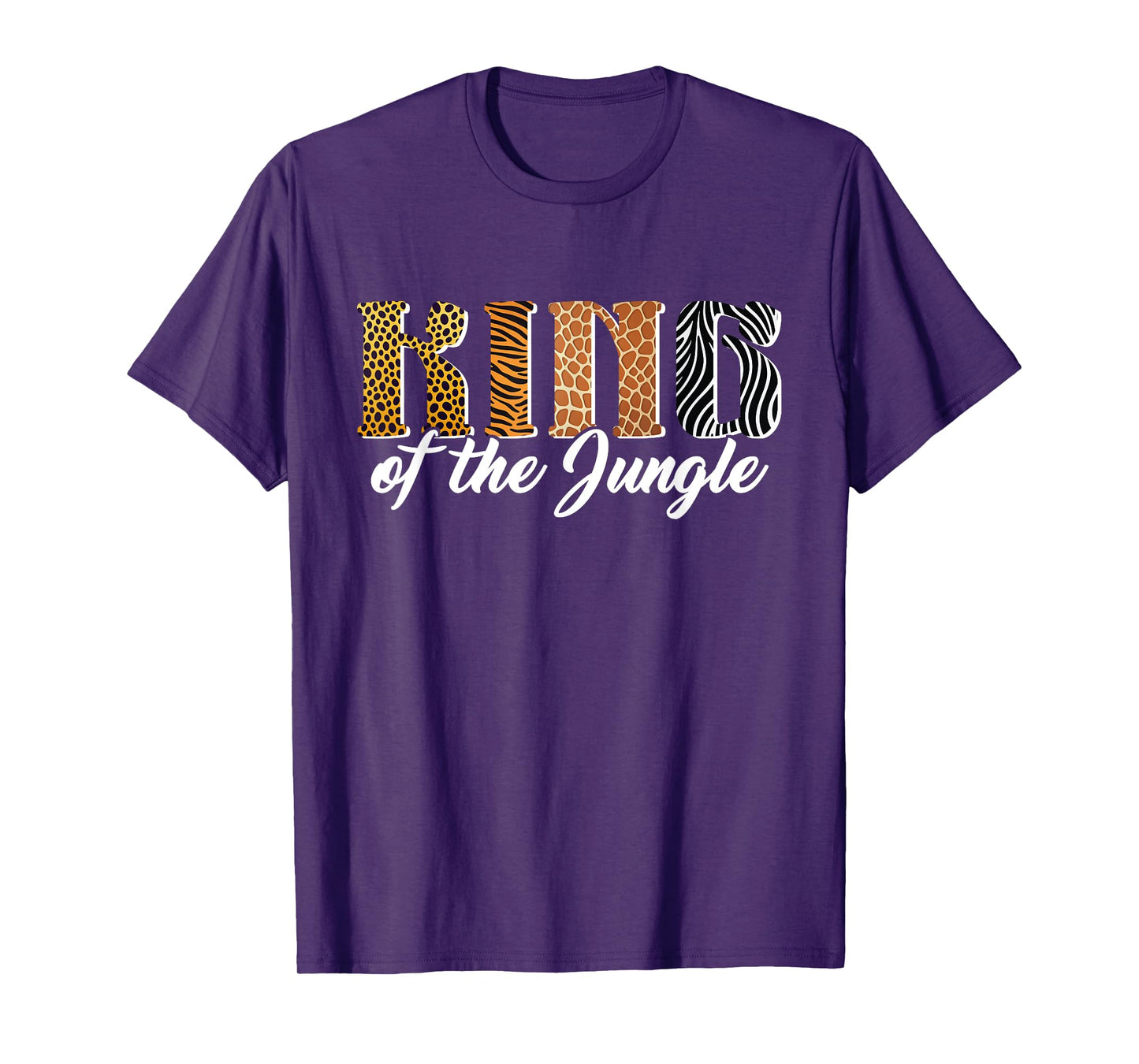 King of the Jungle Safari Animal Birthday Matching Men Boys T-Shirt