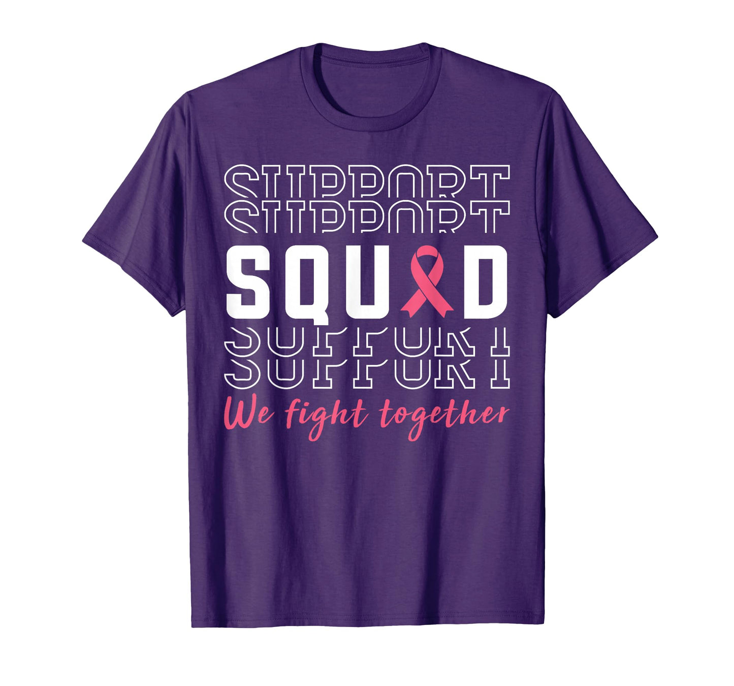 Support Squad Breast Cancer Awareness Pink Ribbon T-Shirt