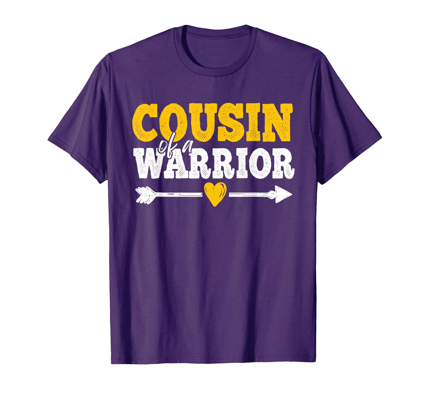 Cousin of a Warrior Childhood Cancer Awareness Family T-Shirt