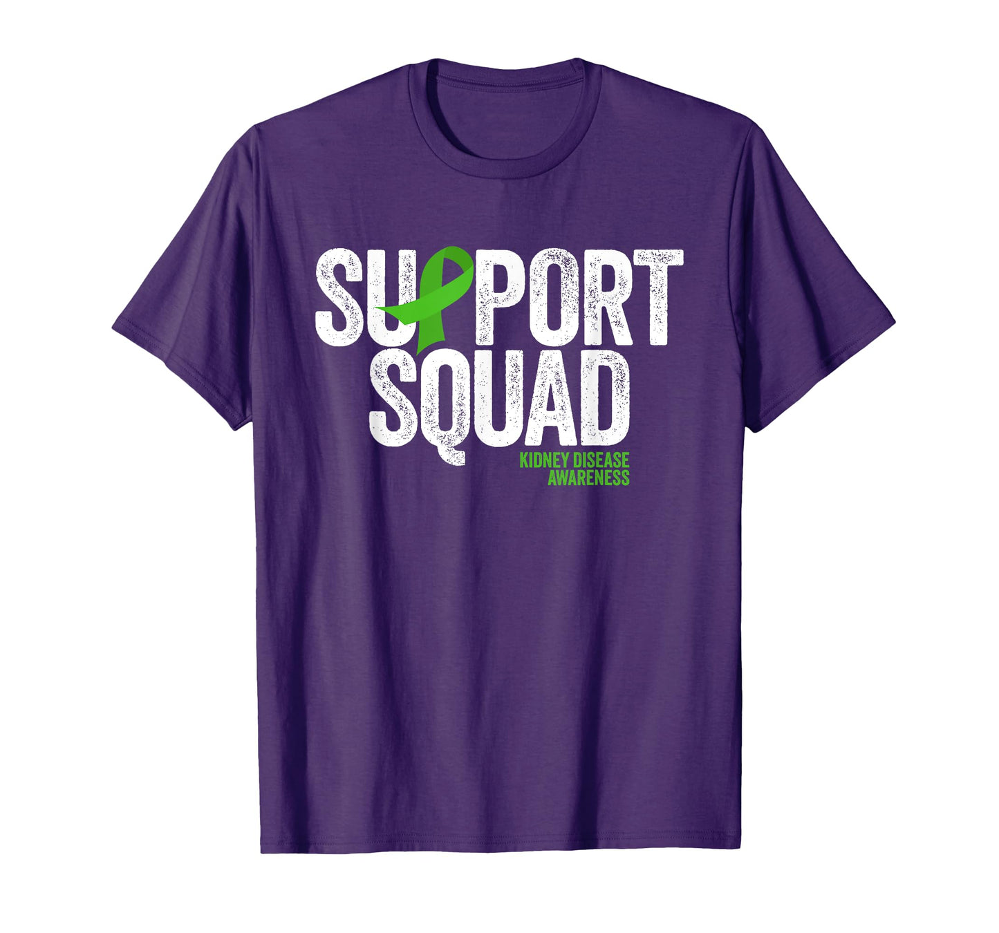 Support Squad Distressed Family Kidney disease Awareness T-Shirt
