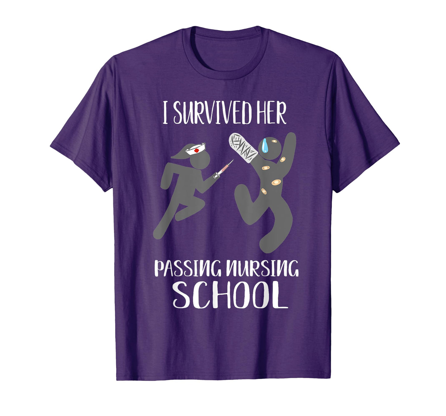 I Survived Her Passing Nursing School For Him Boyfriend Men T-Shirt