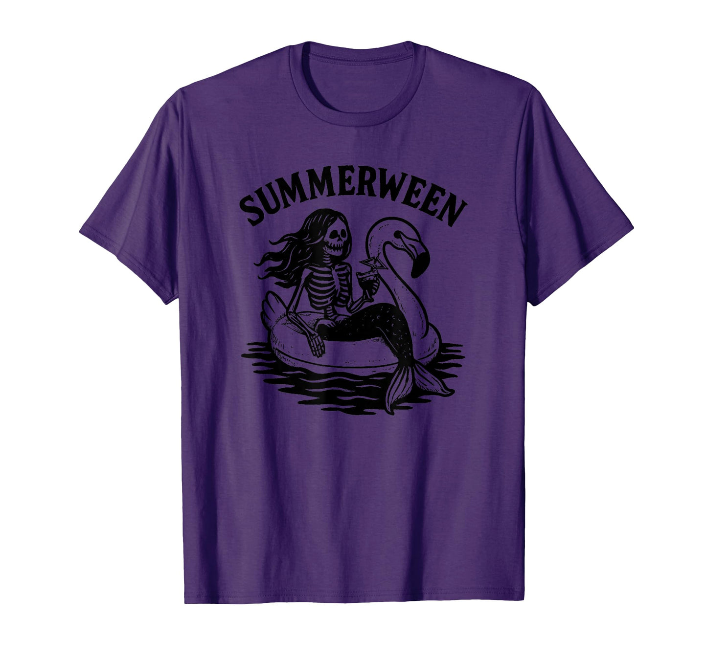 Summerween Summer Halloween Mermaid Summerween T-Shirt