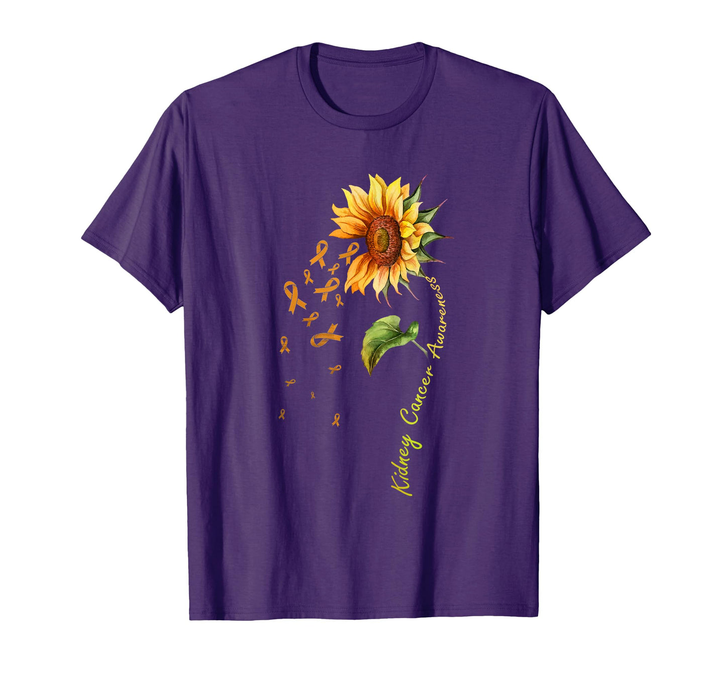 Kidney Cancer Awareness Sunflower Shirt T-Shirt