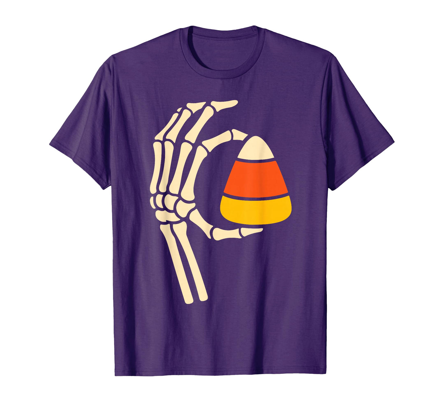 Skeleton Hand Holding Fun Halloween Matching Pyjama Couple T-Shirt