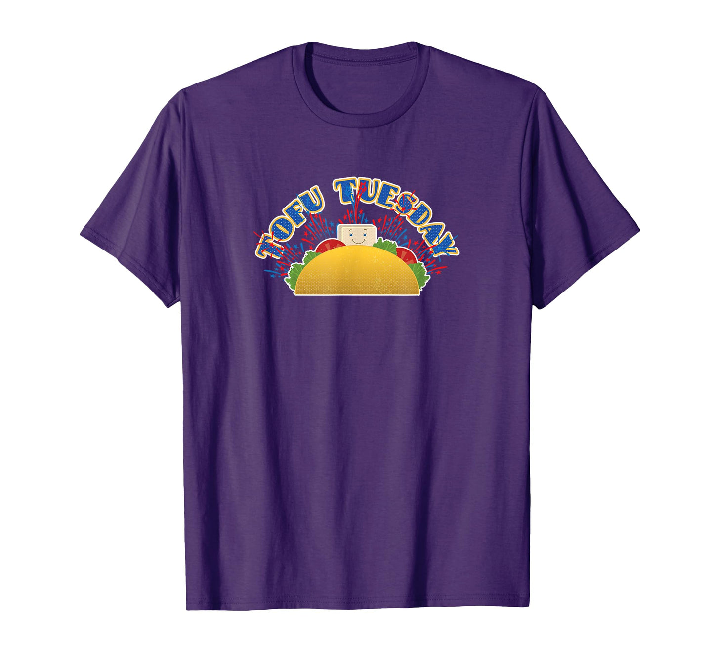 Tofu Tuesday Funny Vegan Vegetarian Taco Bar T-Shirt