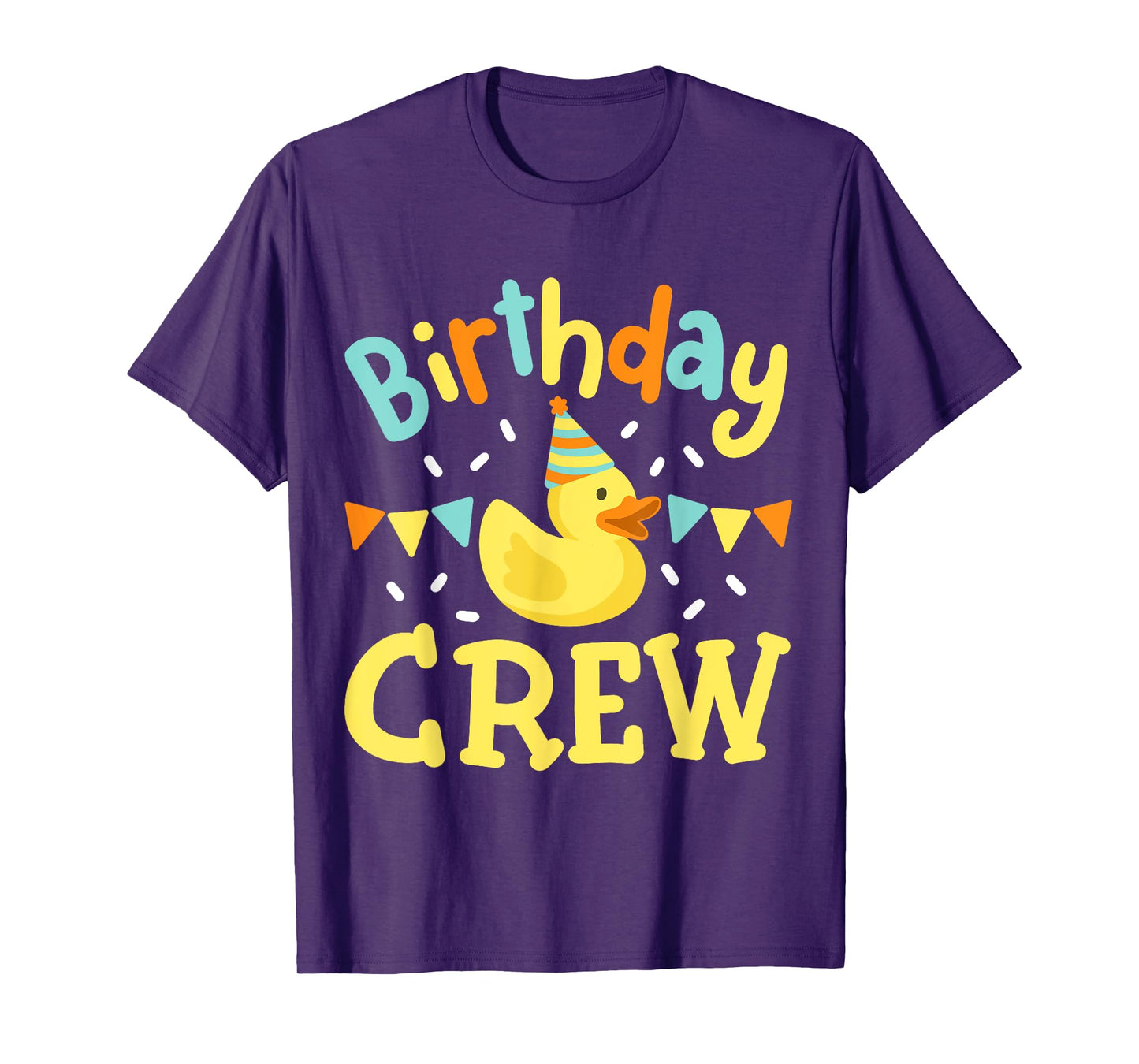 Birthday Crew Kids Girls Boys Bday Rubber Duck Party Family T-Shirt
