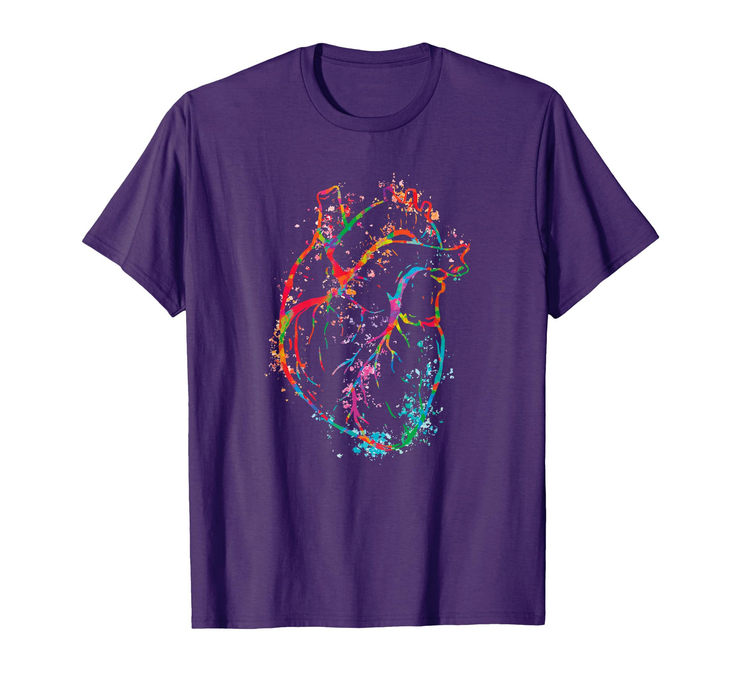 Beautiful Watercolour Heart Organ Human Body Anatomy T-Shirt