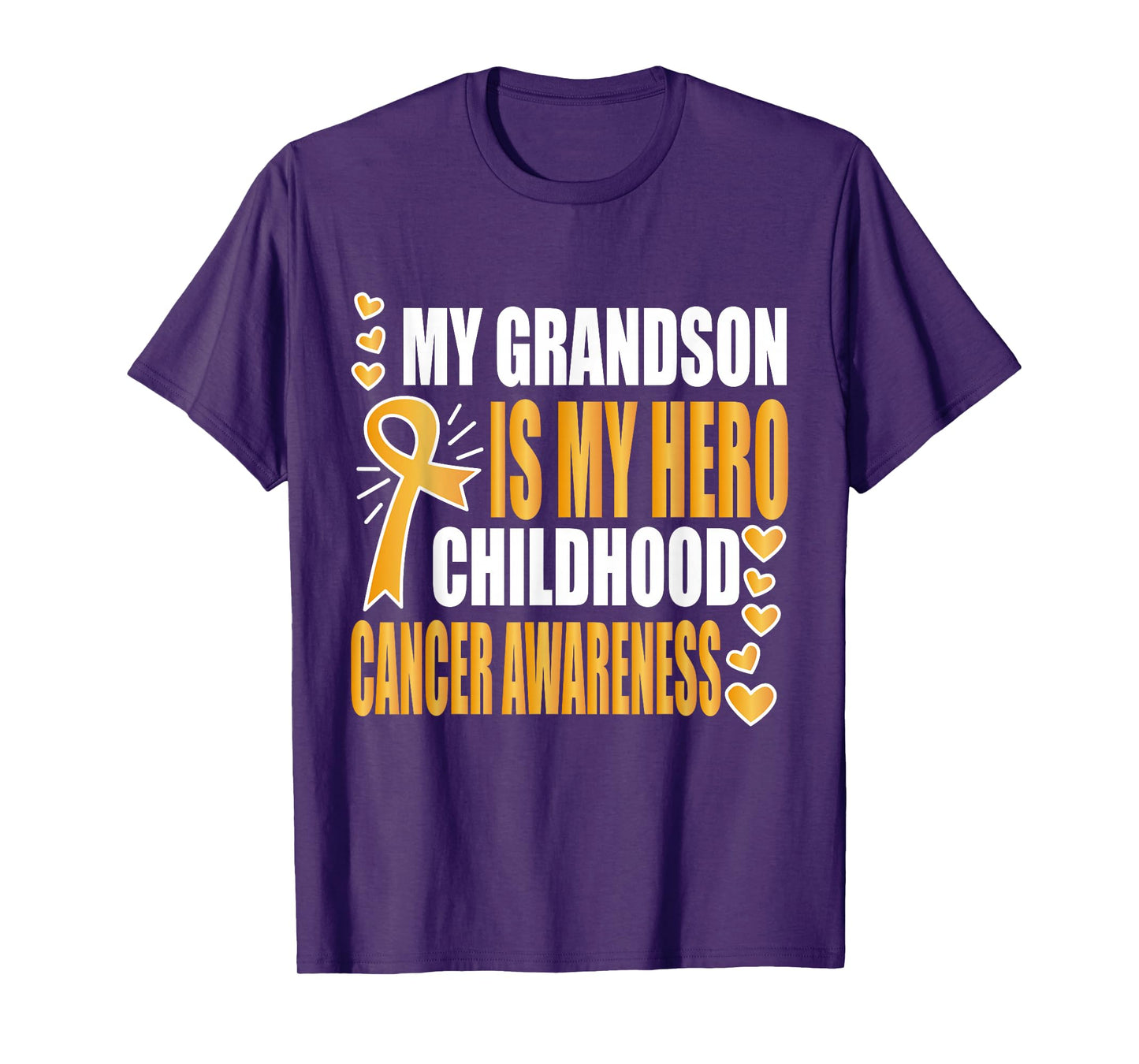 My Grandson is my hero, childhood cancer awareness shirts T-Shirt