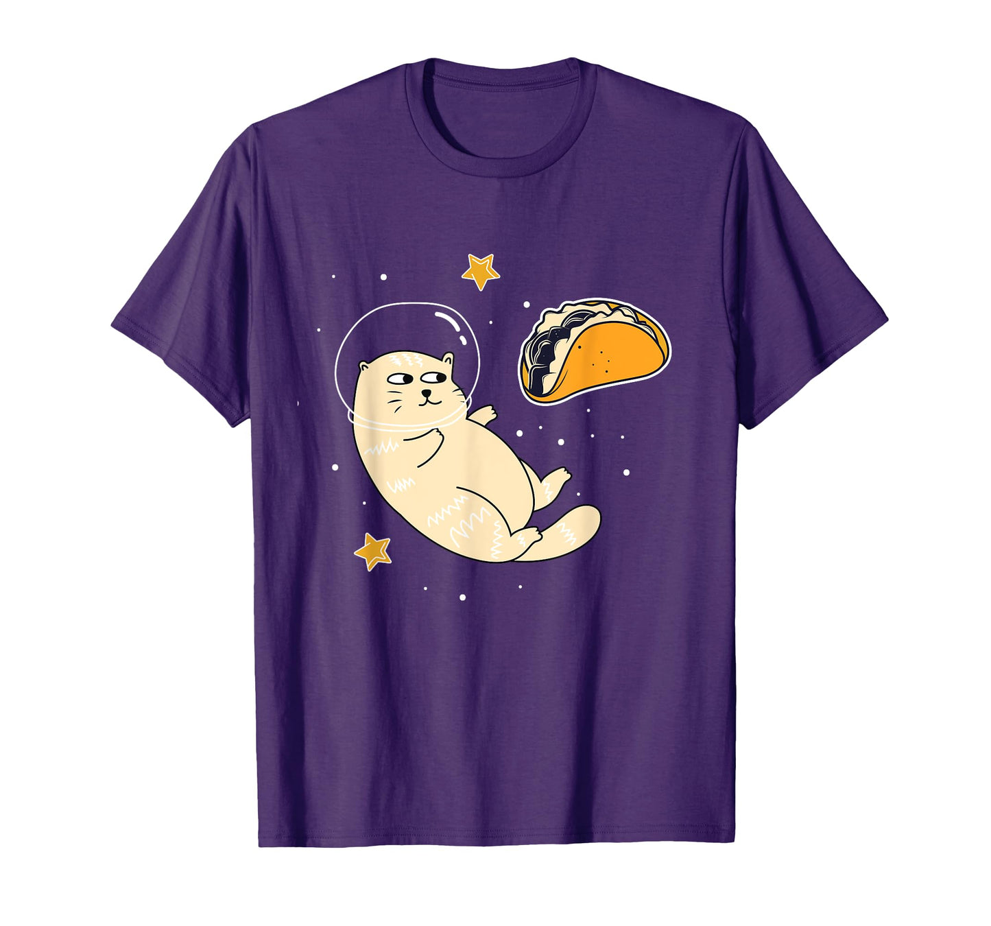 Astronaut Cat in Outer Space | Taco Moon T-Shirt