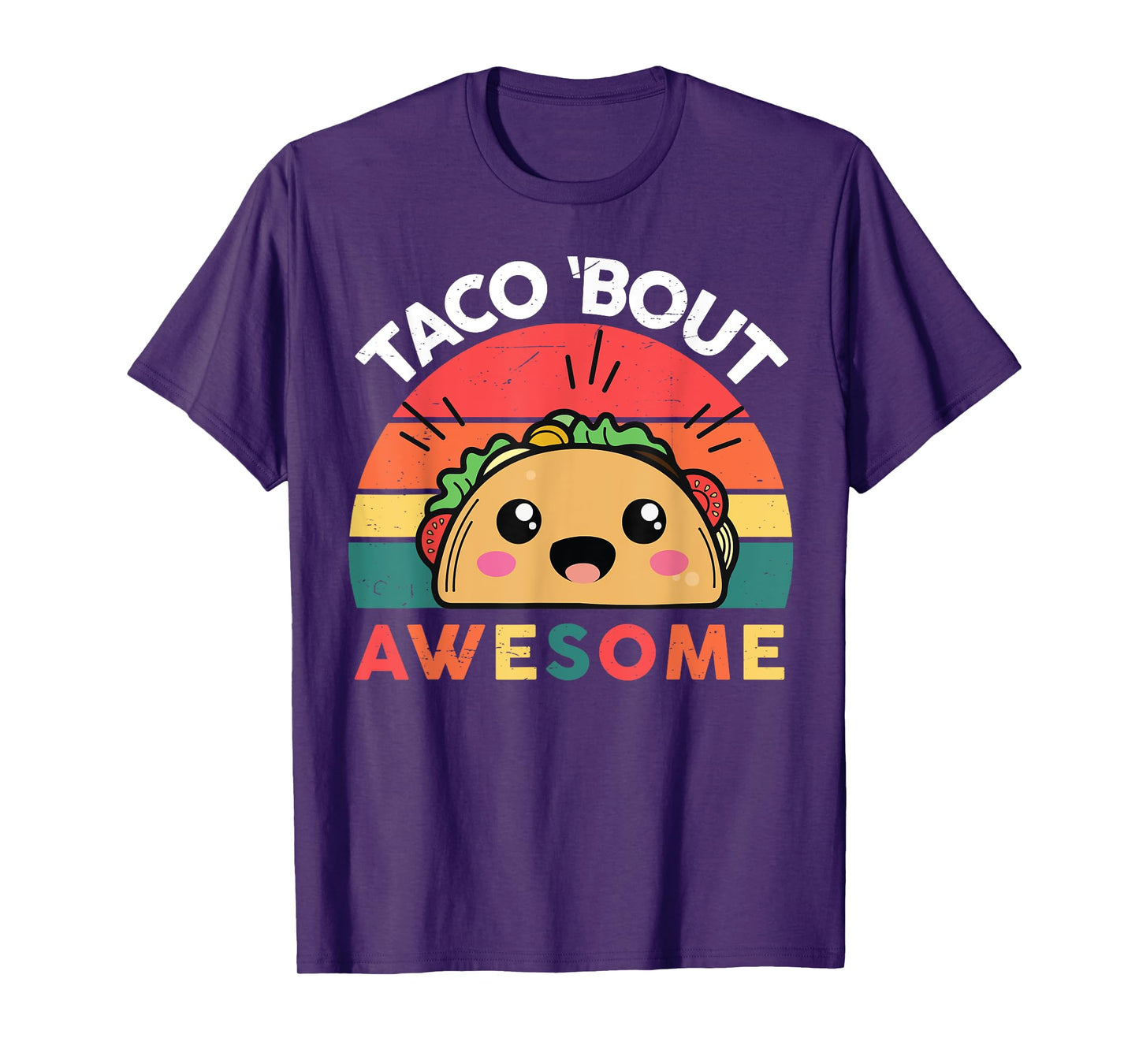 Taco-Shirt TACO BOUT AWESOME kids boys girls Funny Tacos T-Shirt