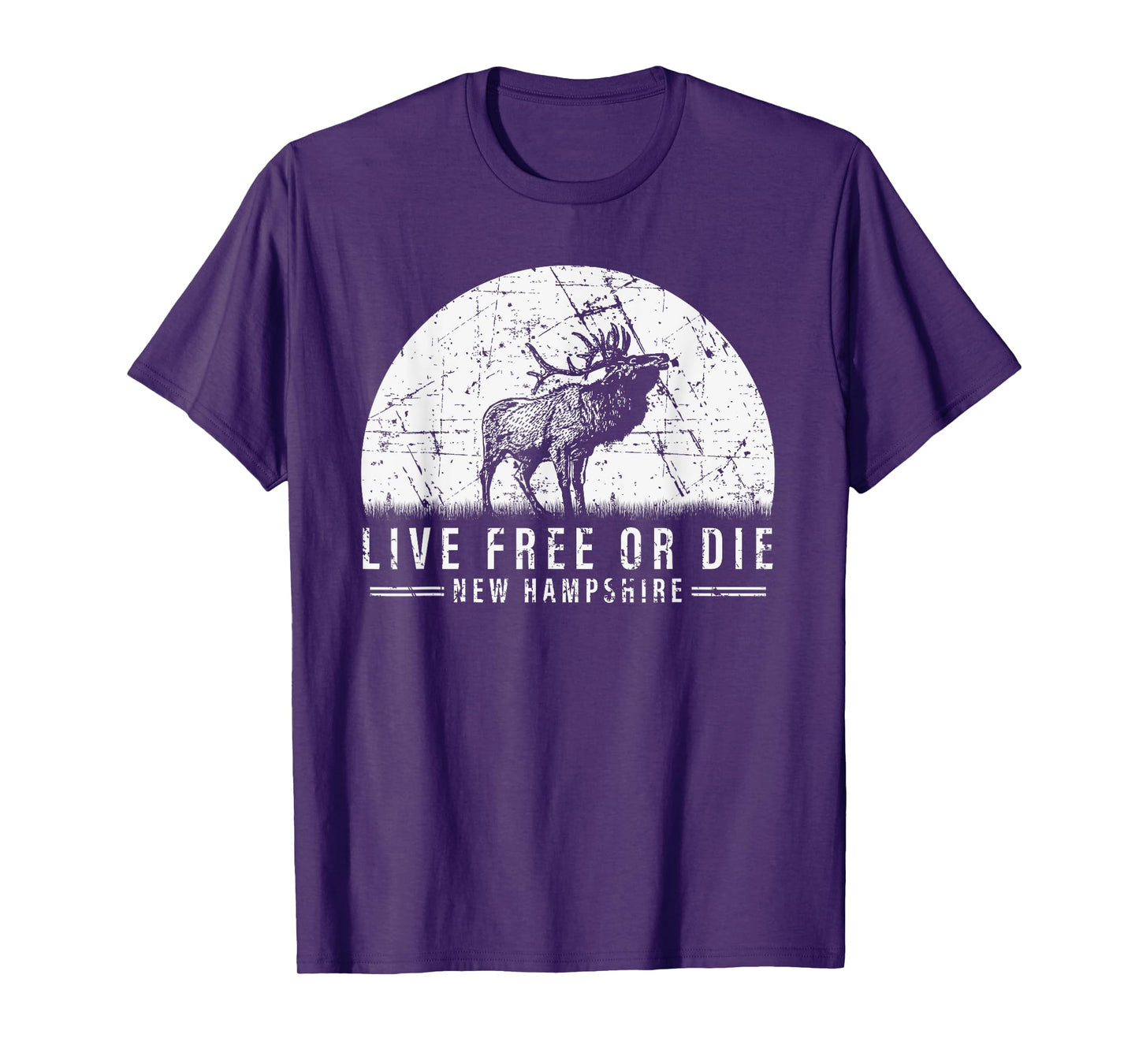 Live Free Or Die New Hampshire Nature Vintage Graphic T-Shirt