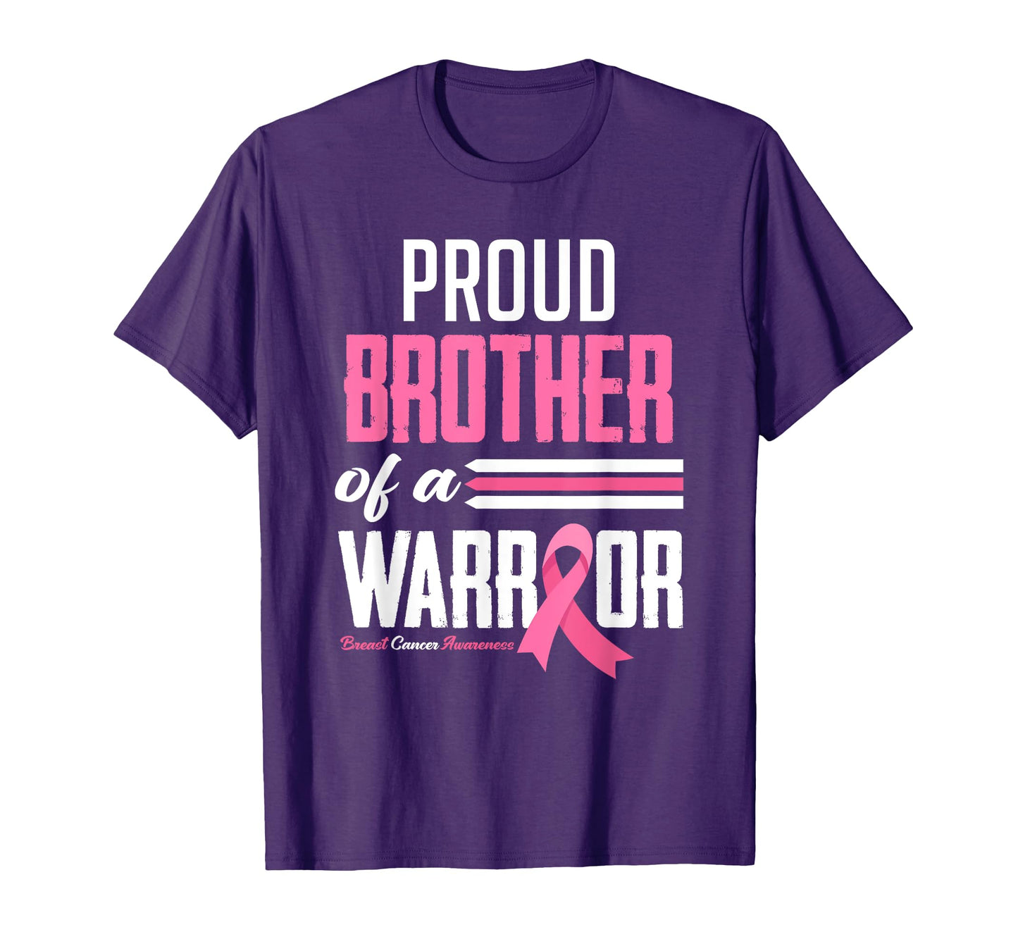 Proud Brother Of A Warrior Sister Breast Cancer Awareness T-Shirt