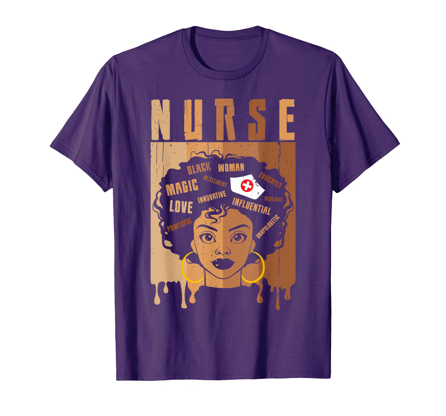 Nurse African American Tee Melanin Black History Month Nurse T-Shirt