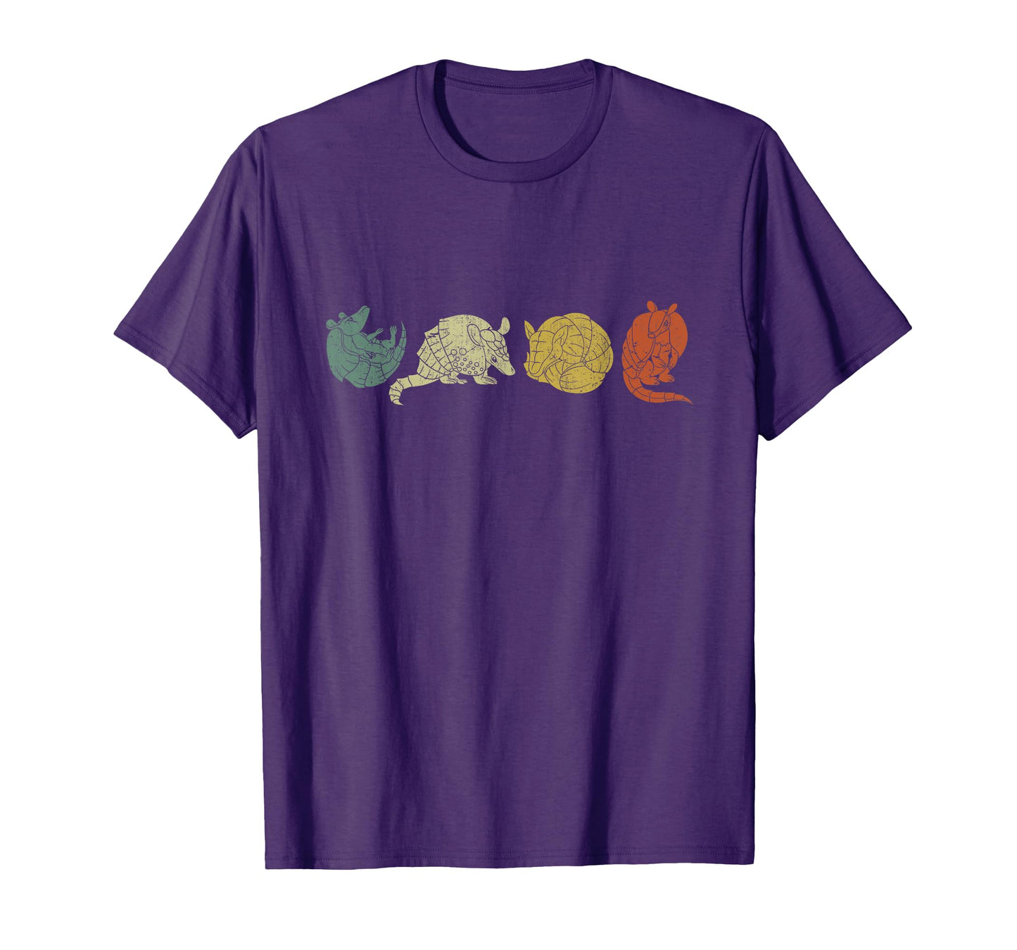 Animal Armadillo Lovers Animal Motif Retro Armadill T-Shirt