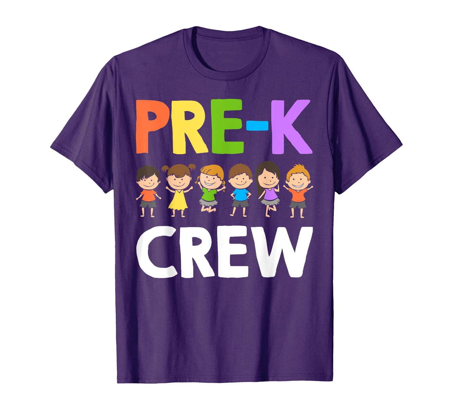 Funny Preschool Teacher Designs For Men Women Pre-K Crew T-Shirt