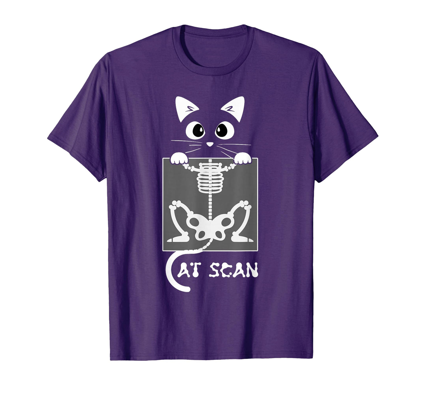 Skeleton Cat Scan Ct Scaning Funny X Ray Pun Meme Rad Tech T-Shirt