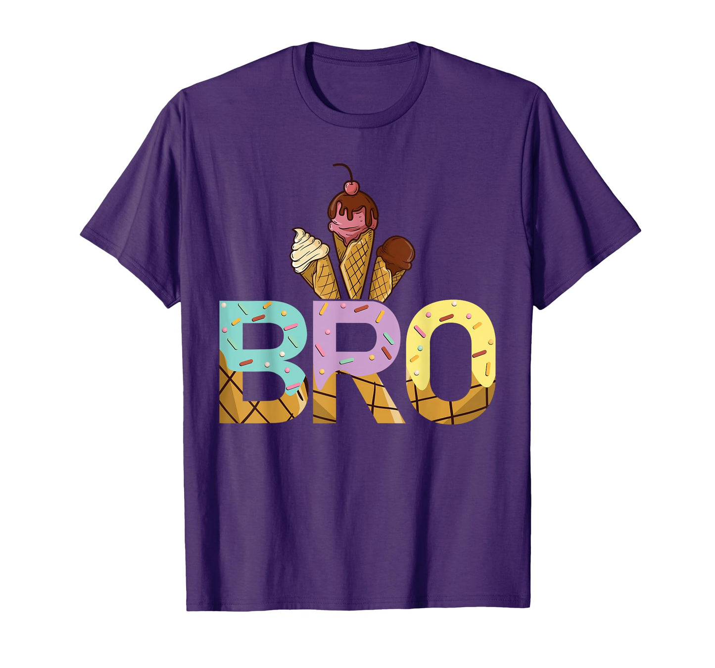 Brother Of The Sweet One Ice Cream 1st First Birthday Family T-Shirt
