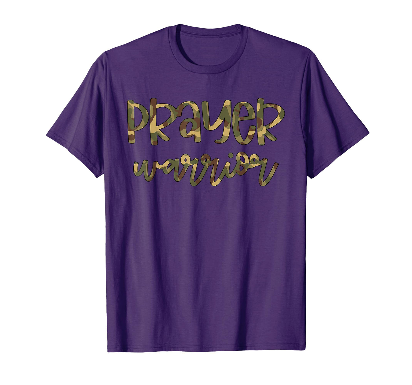 Camo Prayer Warrior Christian Pink Breast Cancer Awareness T-Shirt