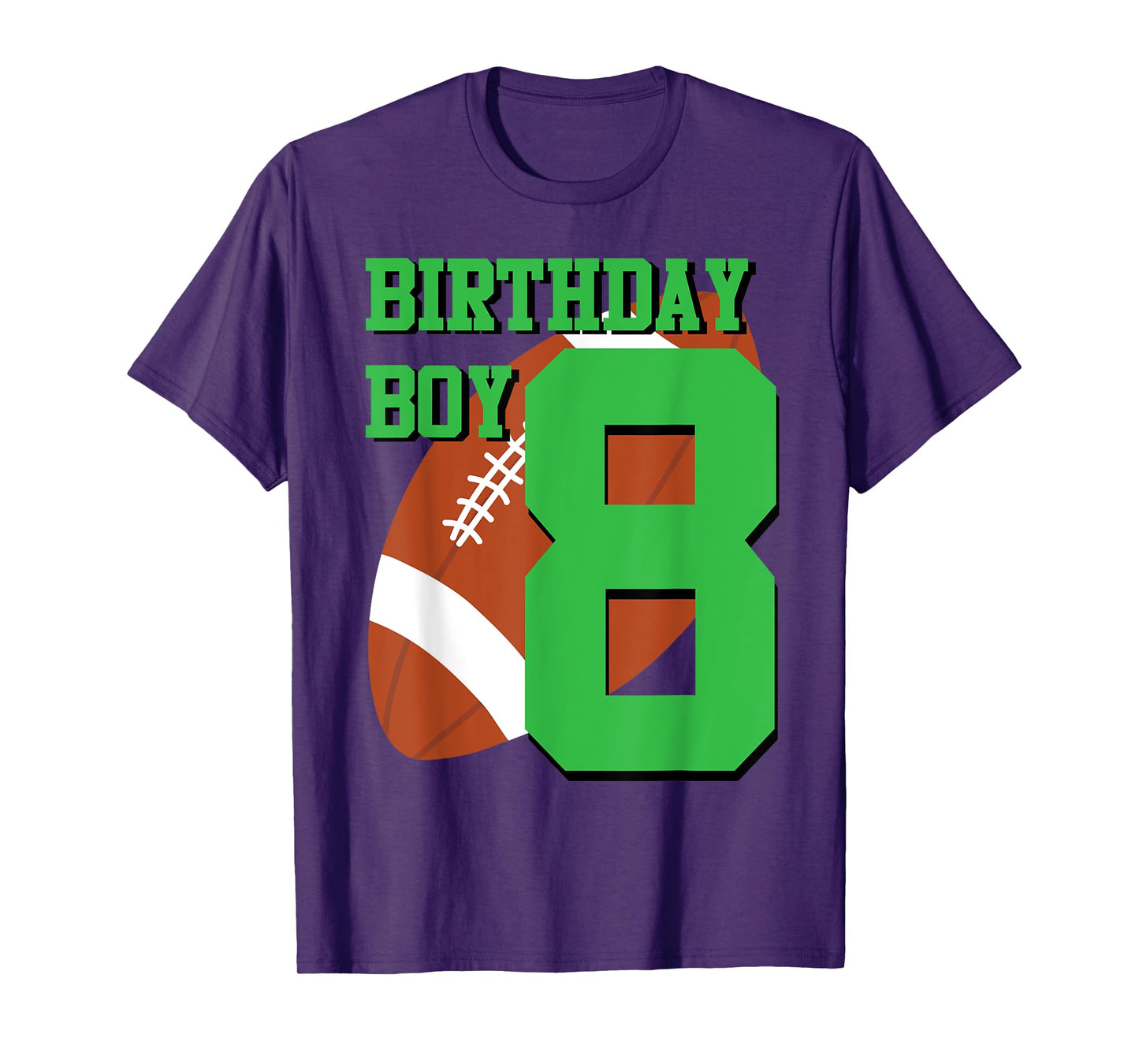 8th Birthday Football Boy Shirt | 8 year old Field Players T-Shirt