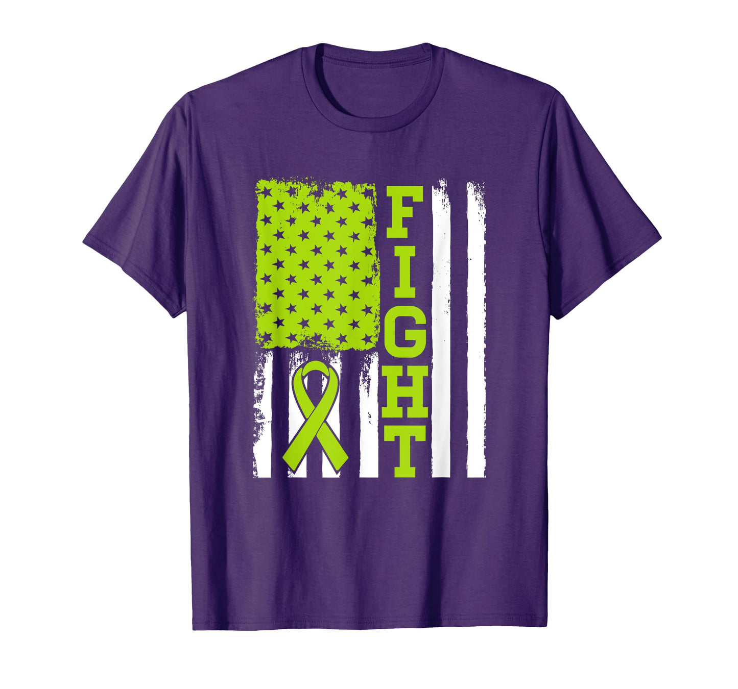 Fight Flag - Lymphoma Cancer Shirt Gift For Lymphoma Fighter T-Shirt