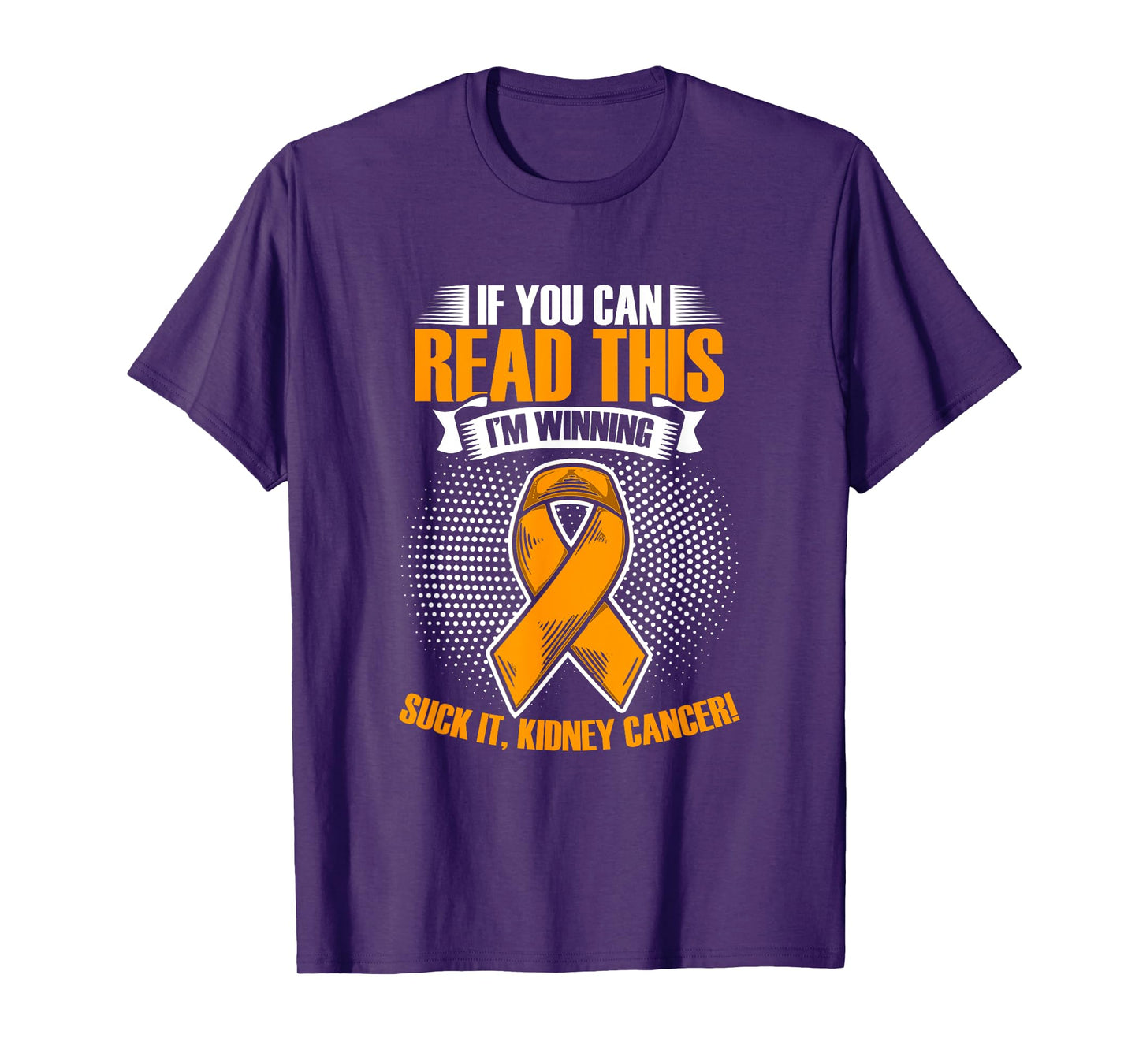 Support Ribbon I'm Winning Kidney Cancer Survivor T-Shirt