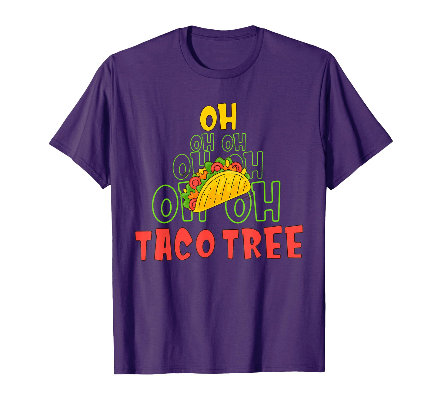Oh Taco Tree Christmas Pun T-Shirt