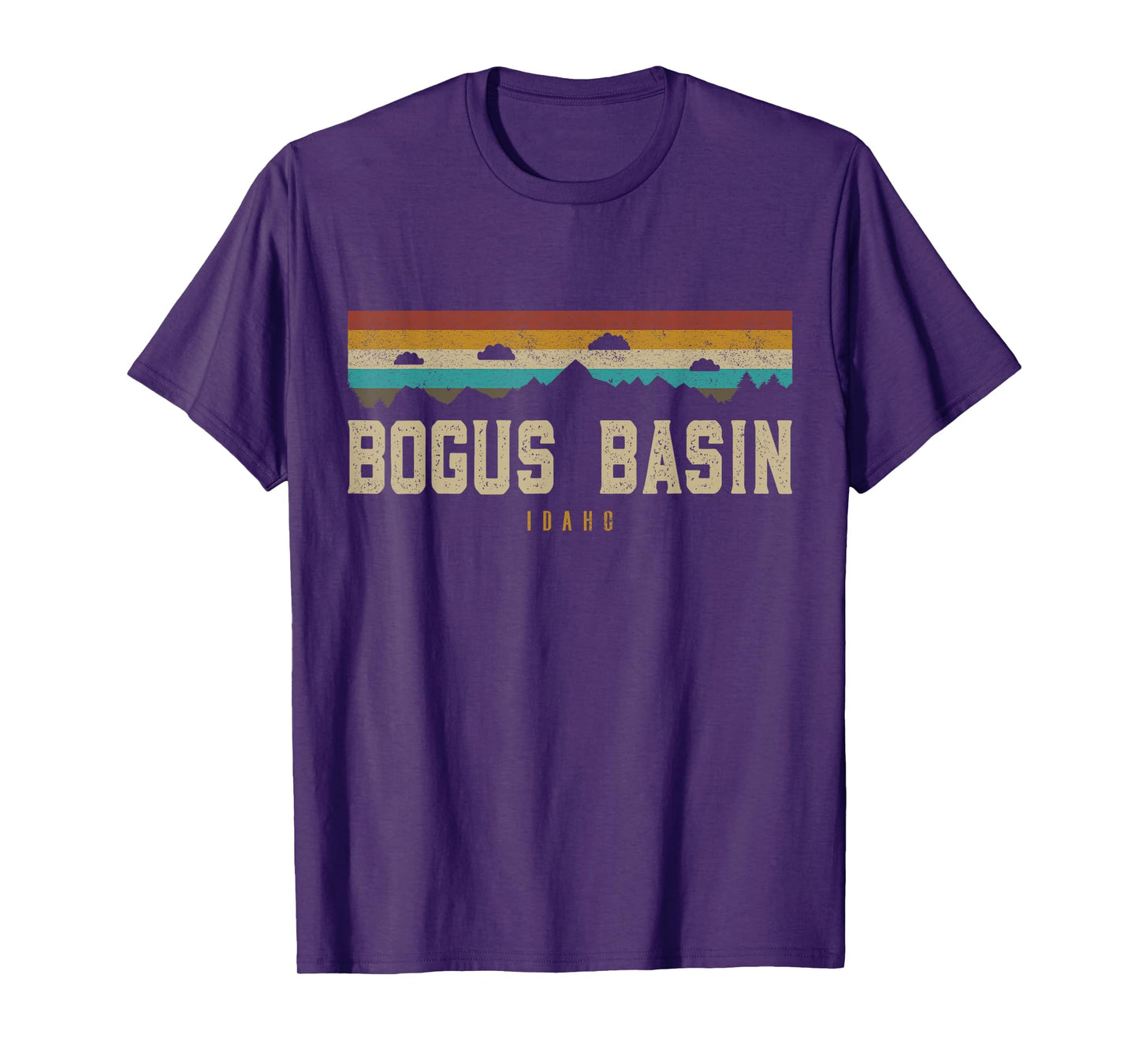 Bogus Basin Mountains Idaho Hiking Outdoors Retro T-Shirt