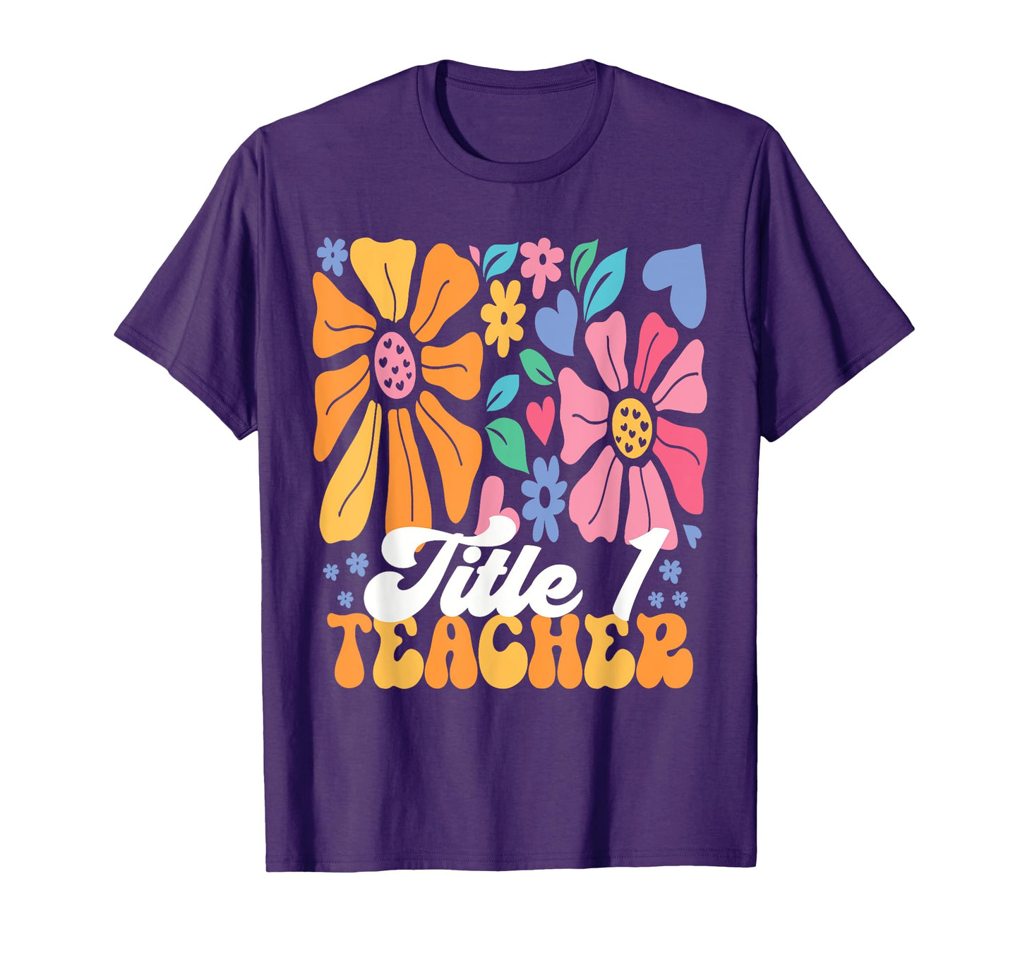 Title 1 Teacher Appreciation Reading Teacher Back To School T-Shirt