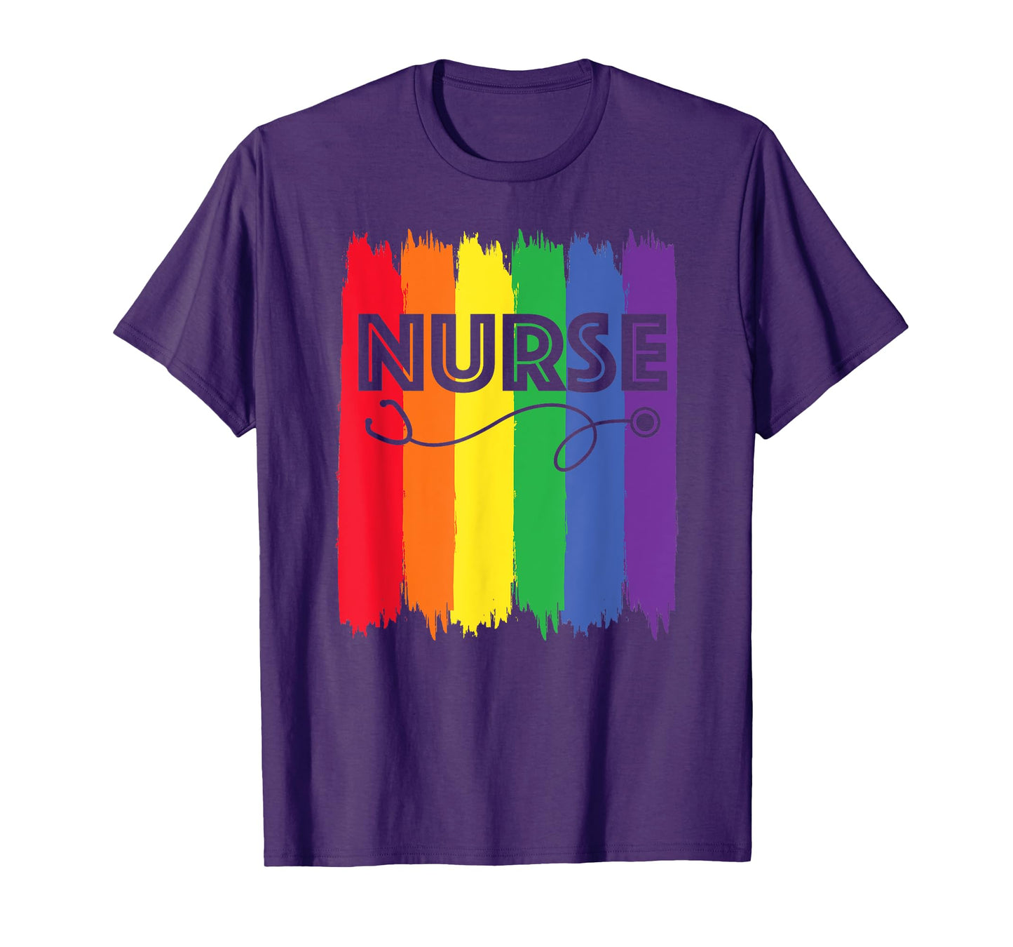 Nurse LGBT Rainbow Registered Nursing RN Gay Pride Flag Ally T-Shirt