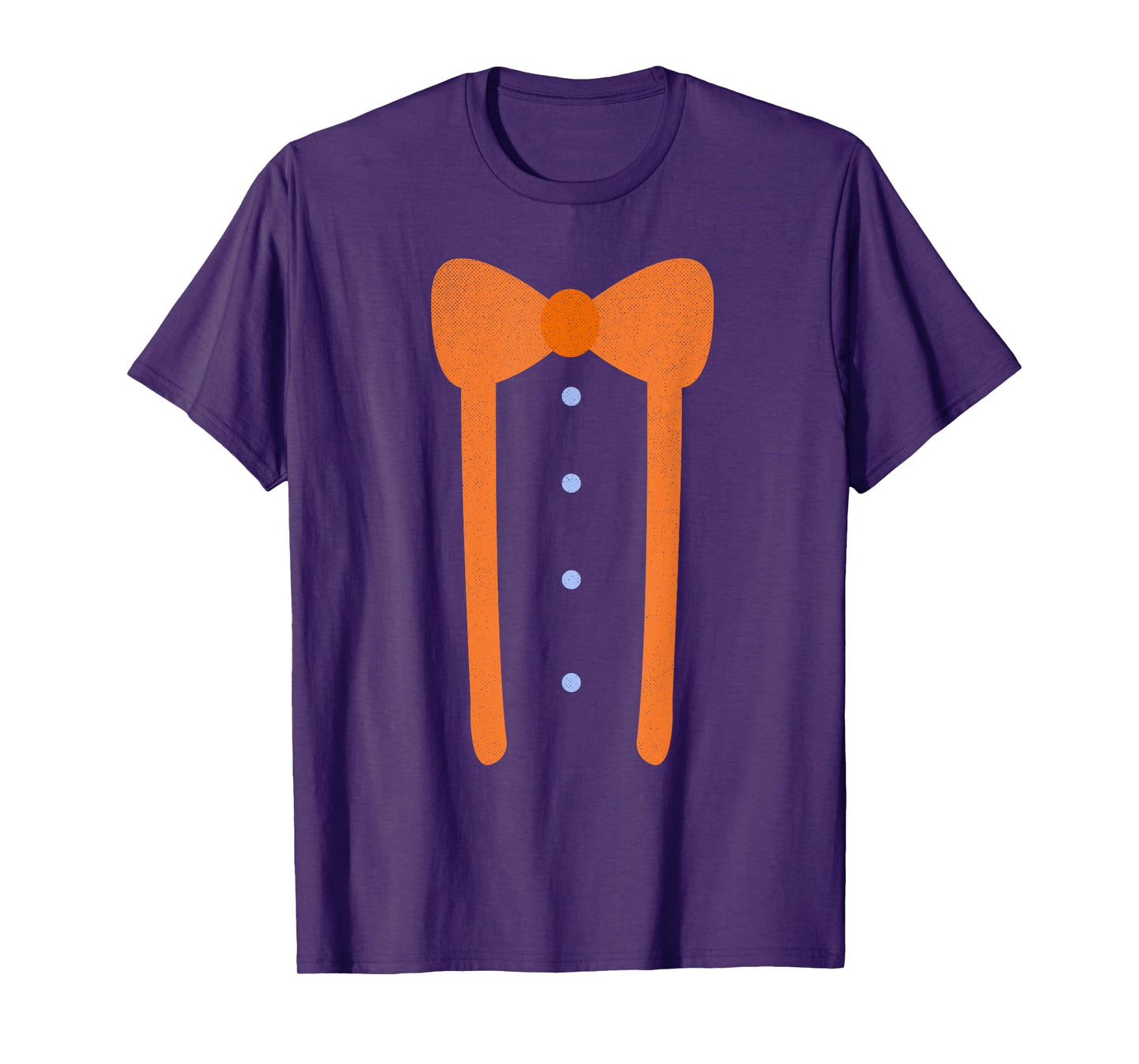 Cute Bow Tie and Suspenders Funny Lazy Halloween Costume T-Shirt