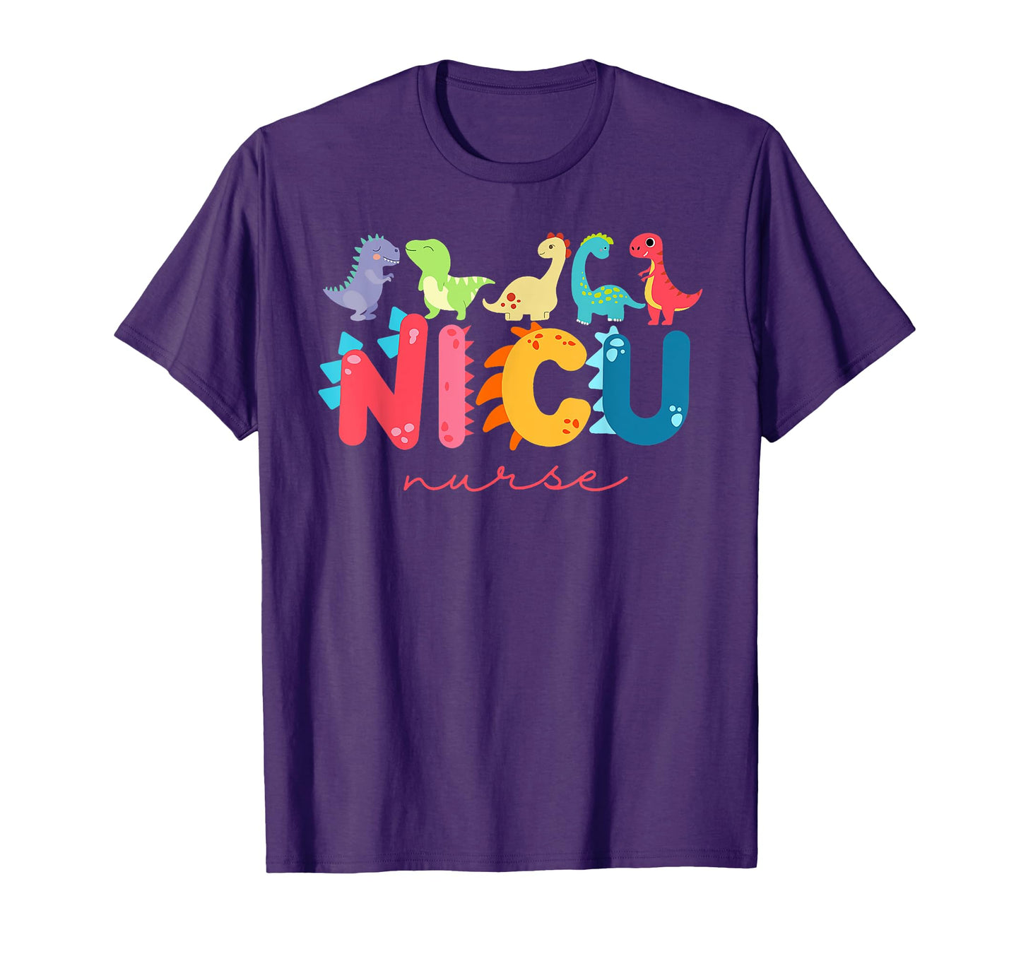 NICU Nurse Animal Nurse Appreciation Nicu Nurse Dinosaur T-Shirt