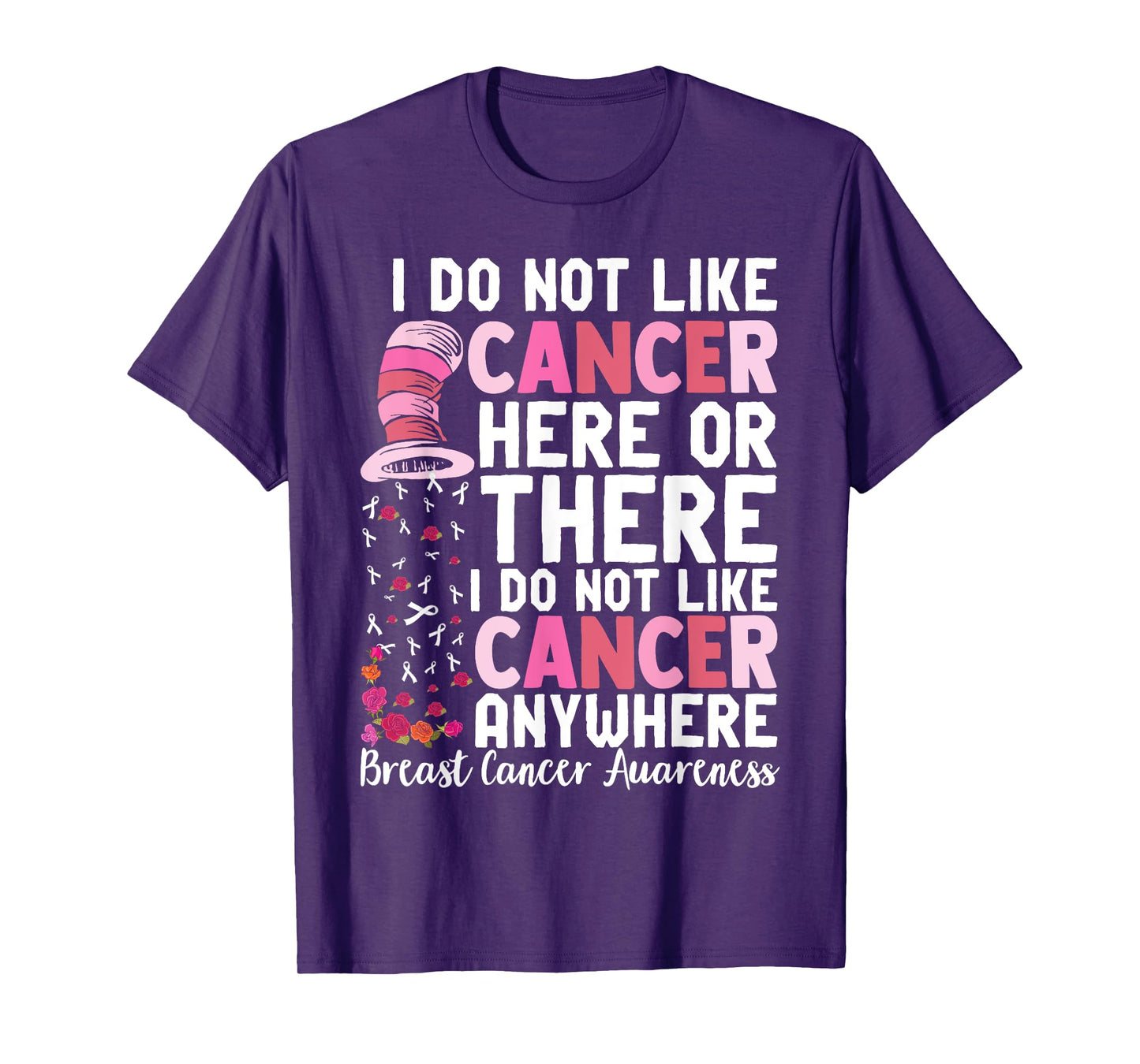 I Do Not Like Cancer Here Or There I Do Not Like Cancer T-Shirt