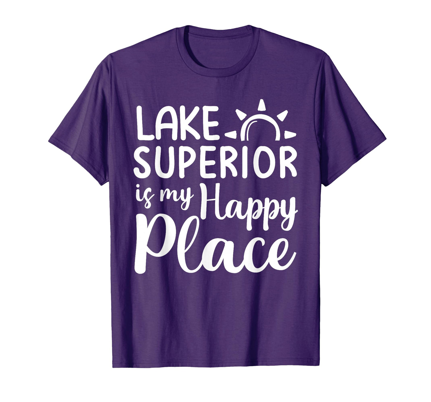 Lake Superior Is My Happy Place Camping Nature Outdoor Lake T-Shirt