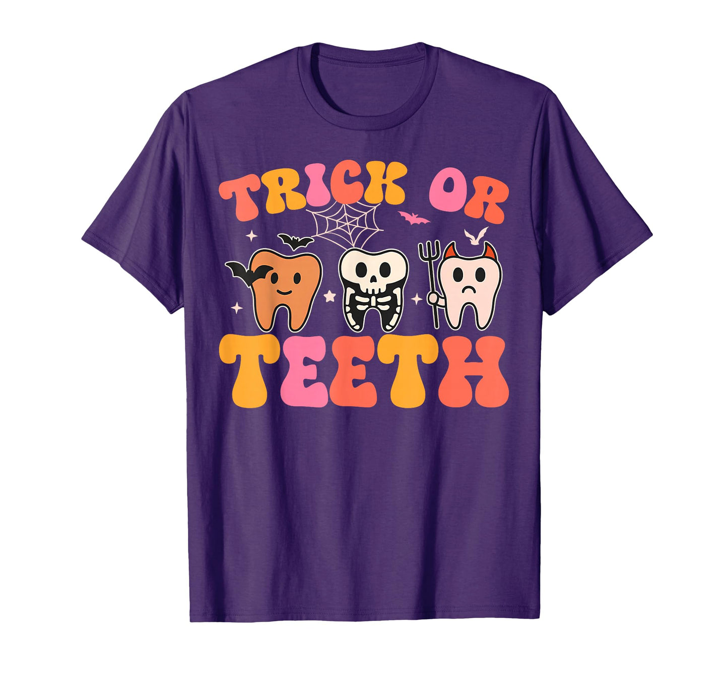 Halloween Dentist Dental Hygienist Assistant Trick or Teeth T-Shirt