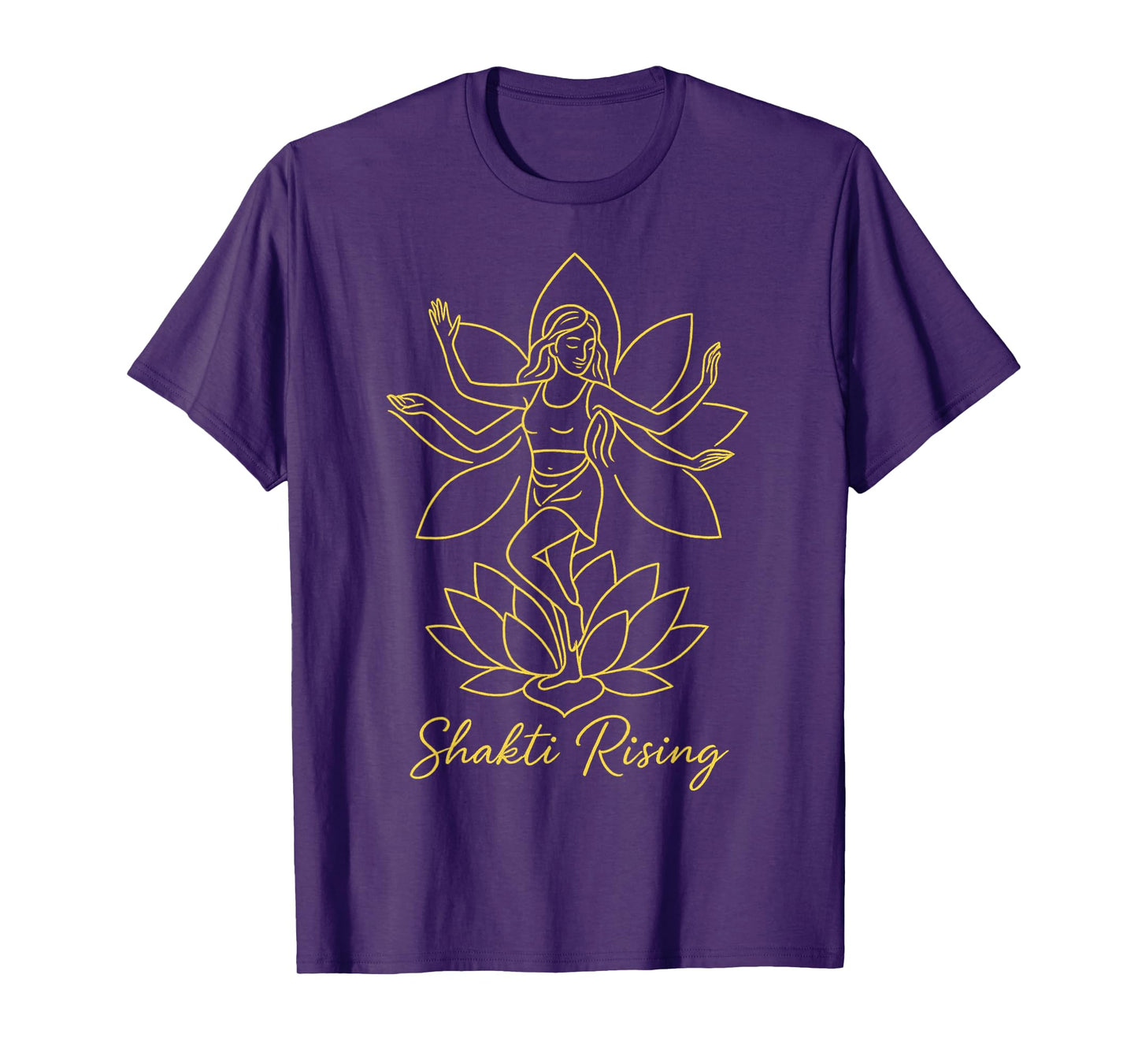 Shakti Rising Divine Feminine Lotus Yoga Power T-Shirt