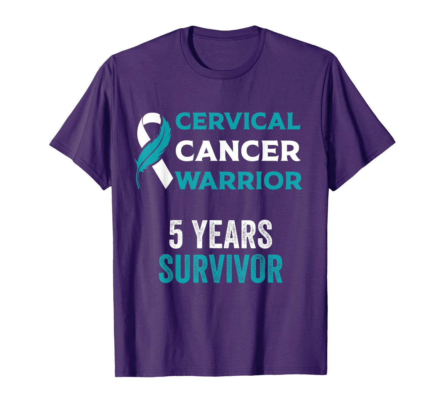 5 Years Cervical Cancer Free Survivor T-Shirt