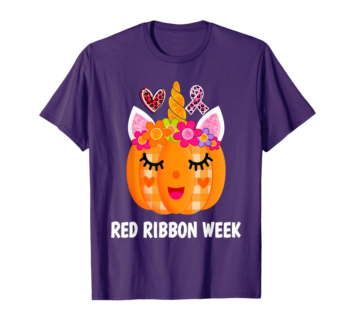 We Wear Red For Red Ribbon Week Awareness Red Ribbon Week T-Shirt